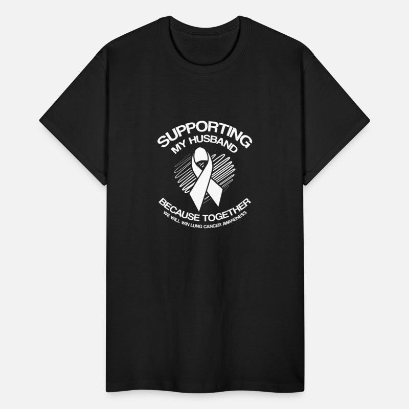 Lung Cancer Awareness Supporting Husband