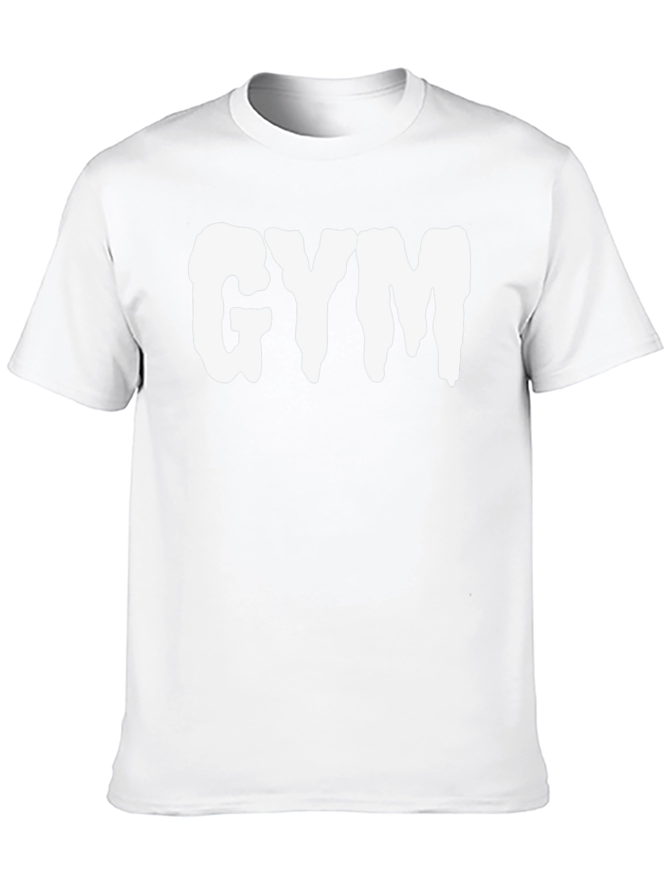 GYM Graphic Tee - Black Cotton Blend Training Shirt