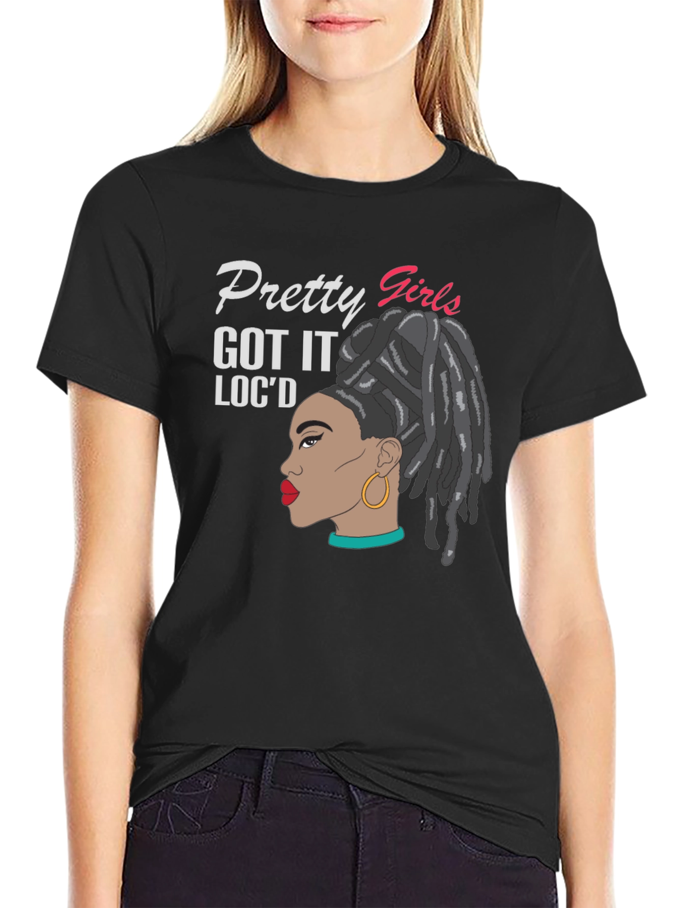 Pretty Girls Locd Black T-Shirt
