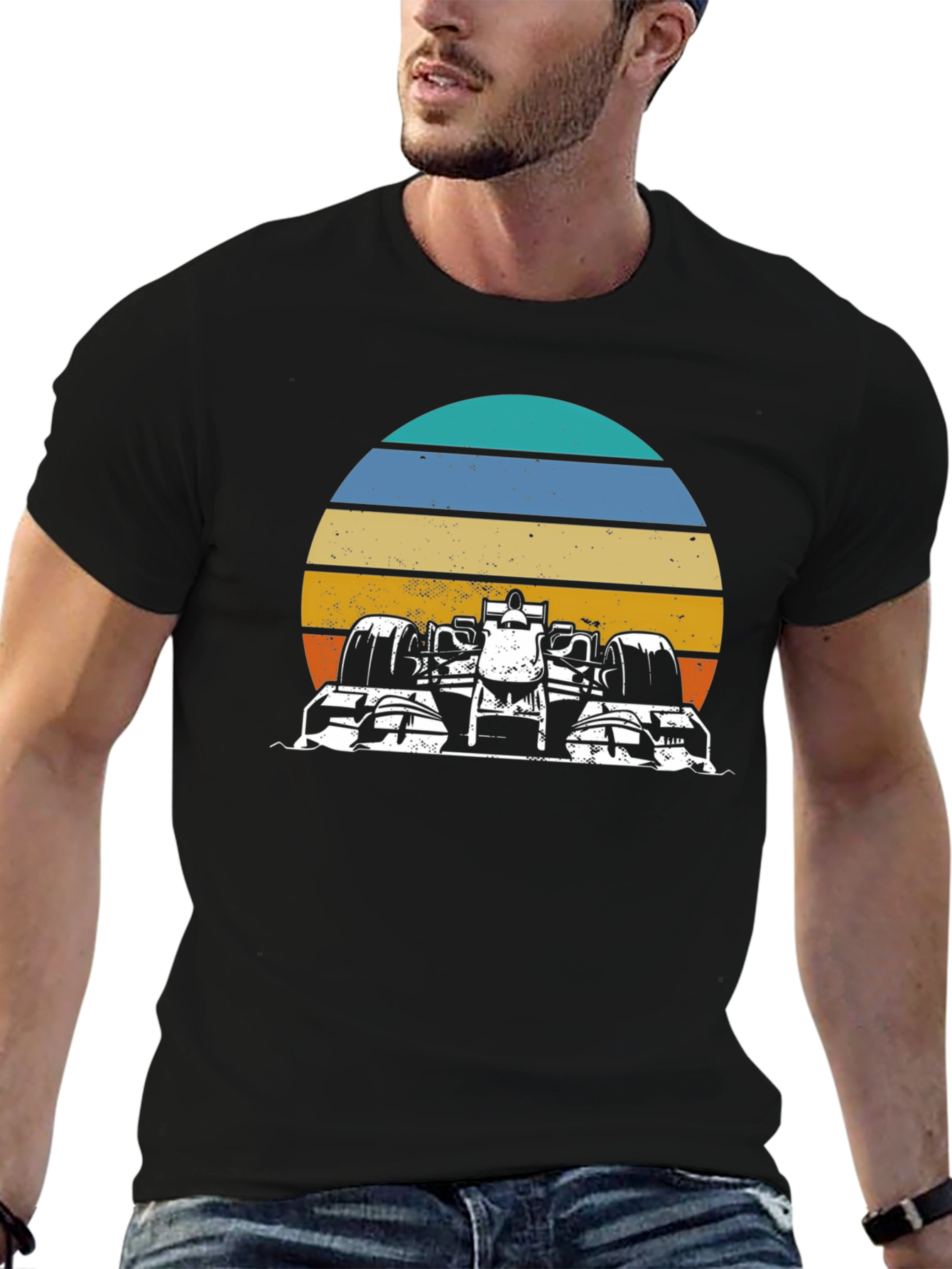 Retro Racing Car Graphic Tee