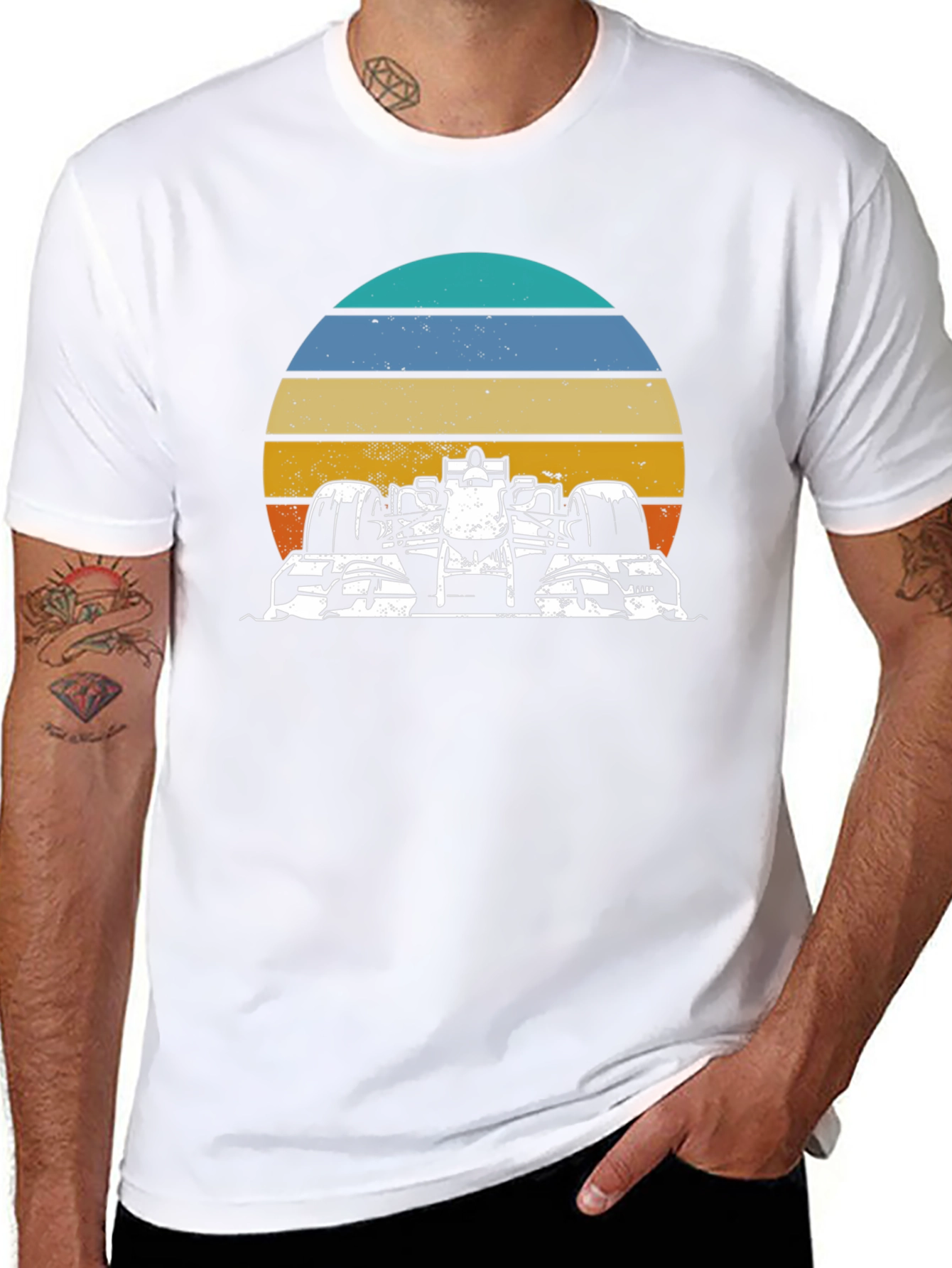 Retro Racing Car Graphic Tee