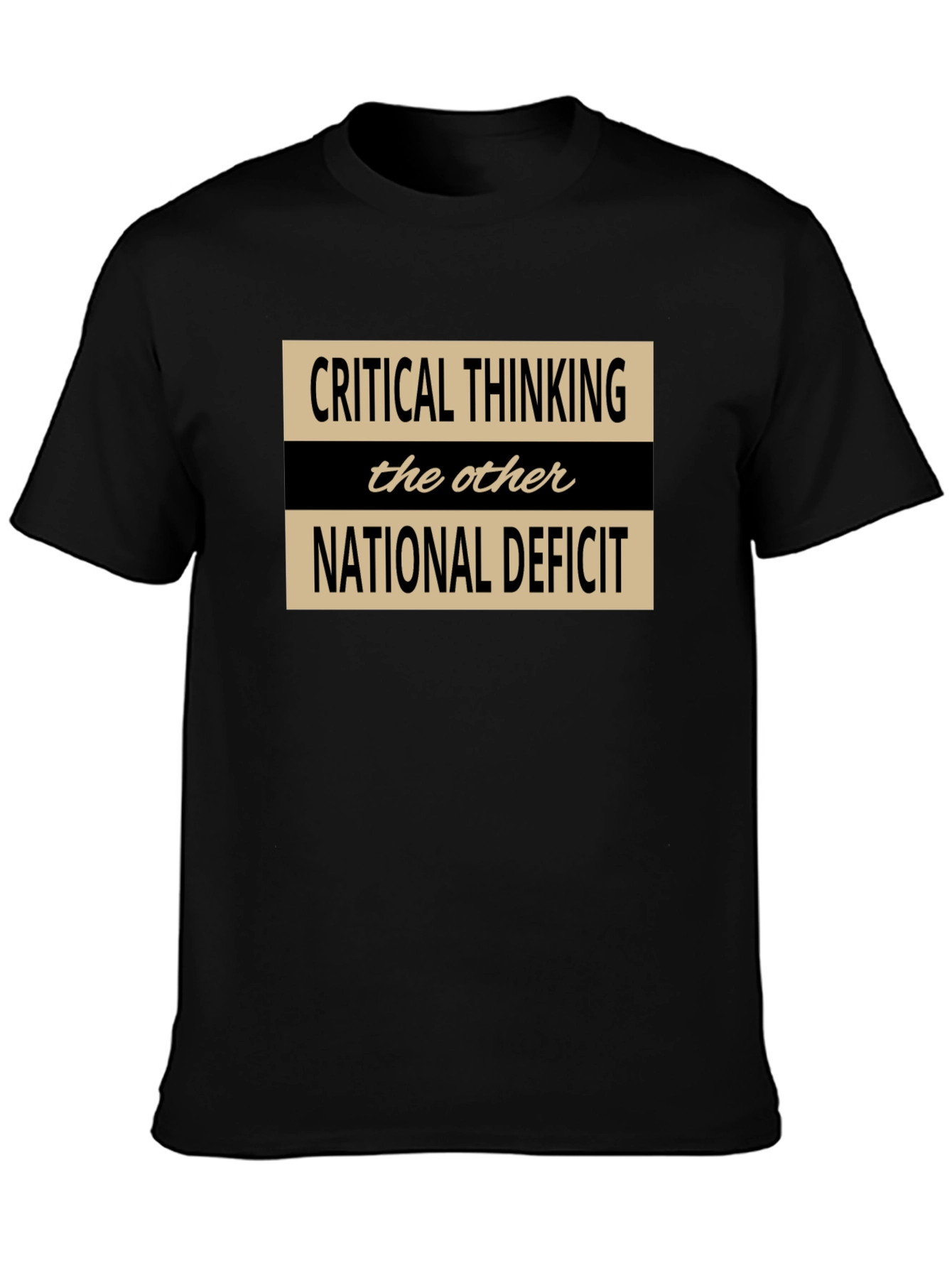Critical Thinking T-Shirt: National Deficit Awareness Tee