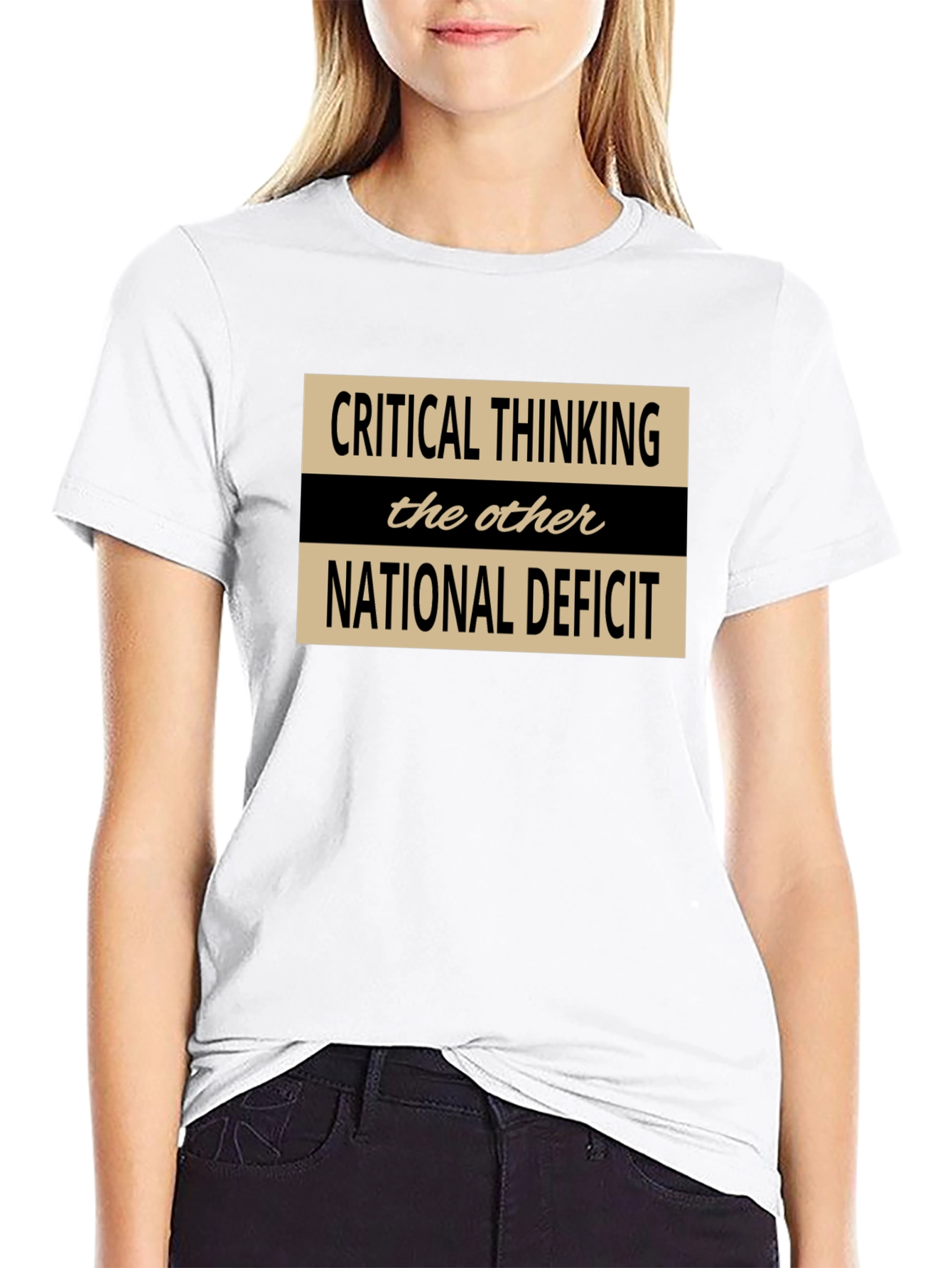 Critical Thinking T-Shirt: National Deficit Awareness Tee