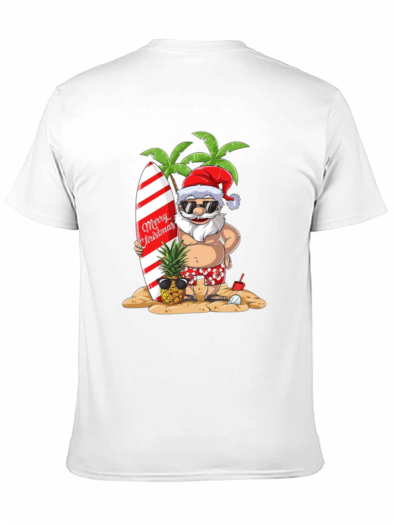 Tropical Santa Christmas T-Shirt