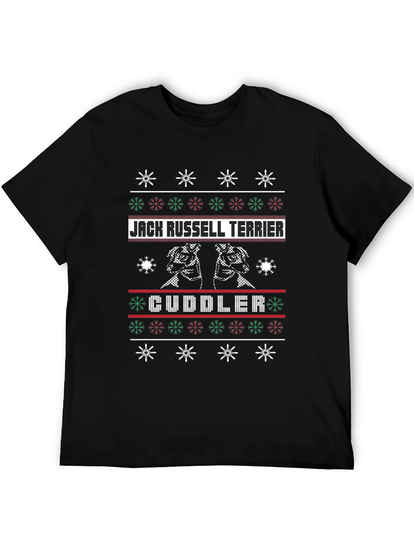 Jack Russell Terrier Cuddler Ugly Christmas Sweater T-Shirt