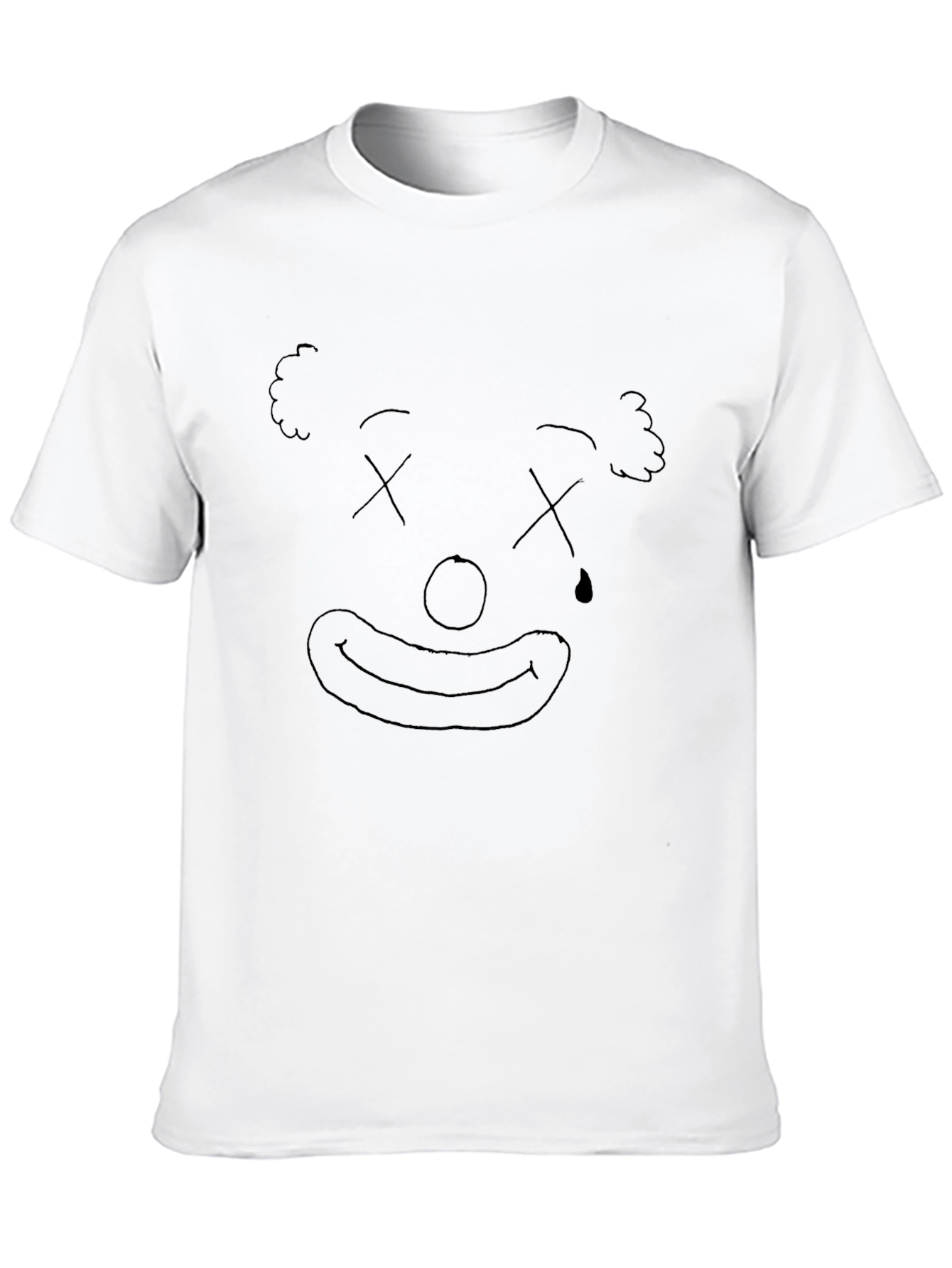 Clown Face Graphic Black T-Shirt