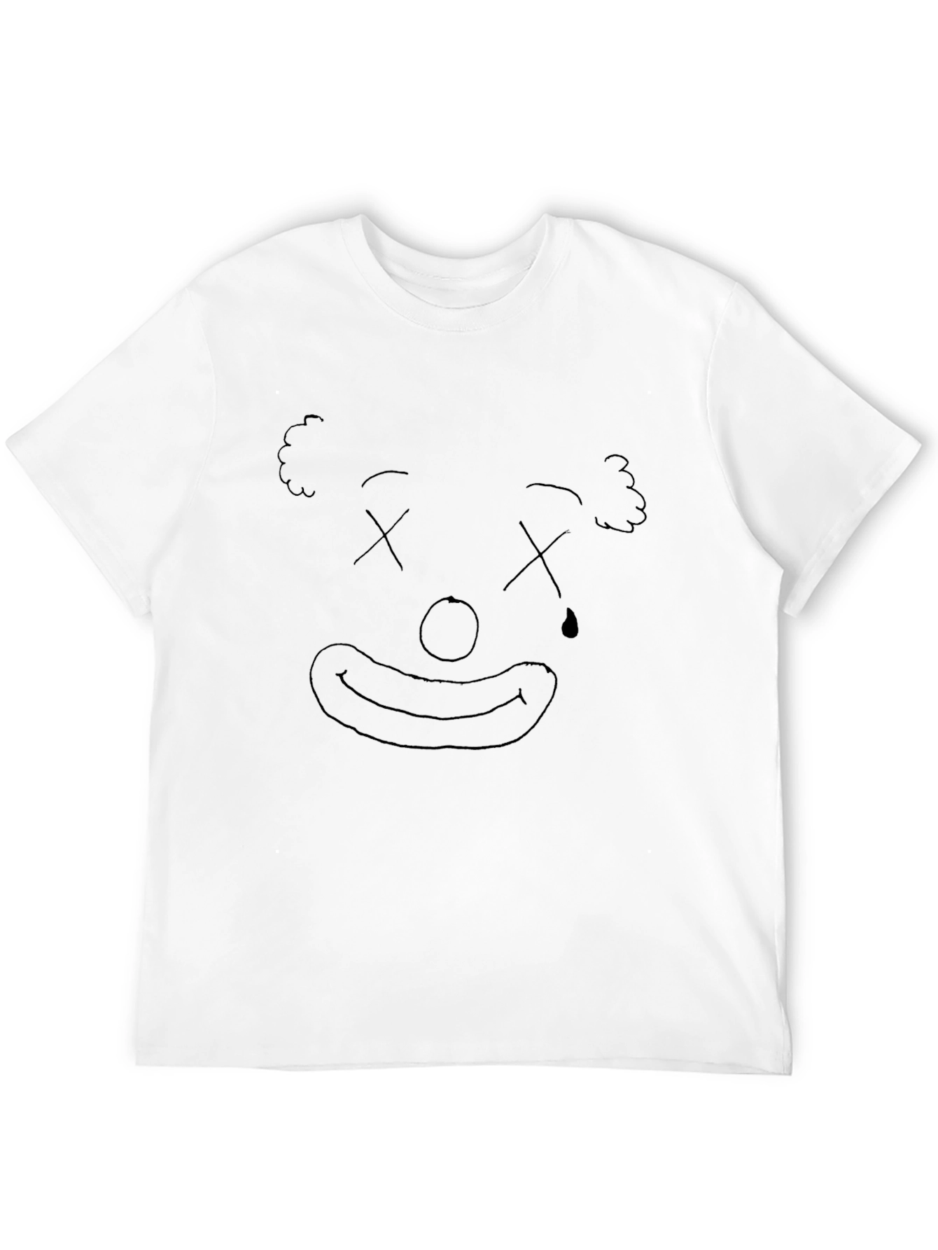 Clown Face Graphic Black T-Shirt