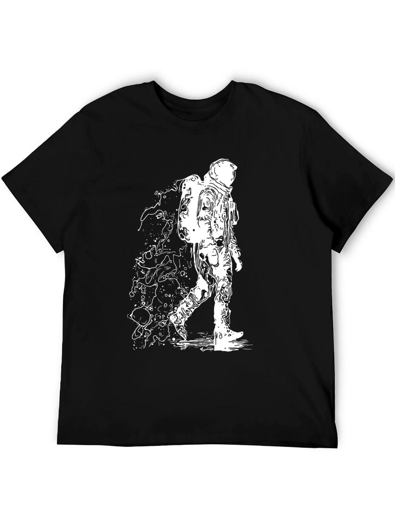 Astronaut Graphic Black T-Shirt
