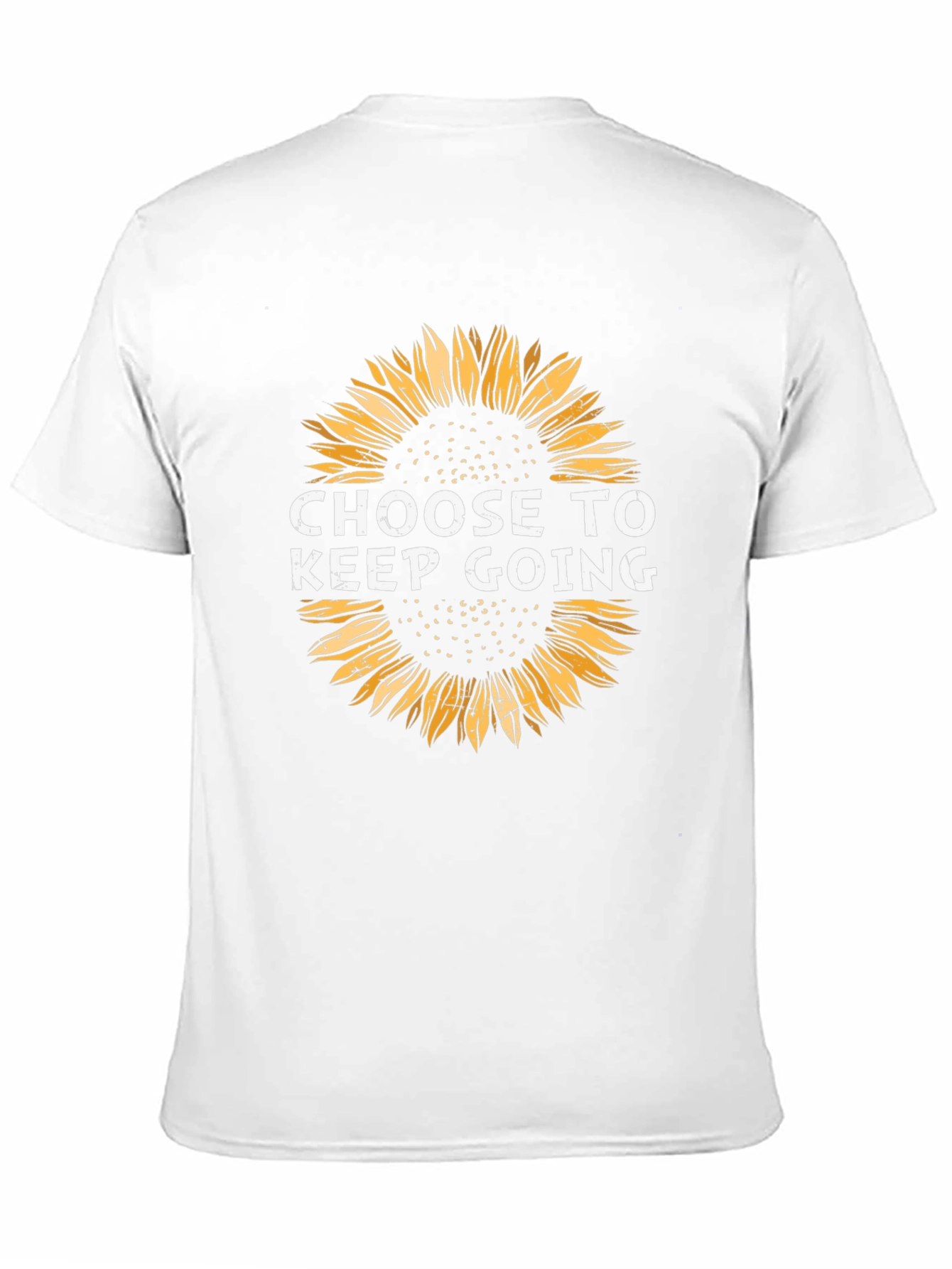 Choose to Keep Going Sunflower Black T-Shirt