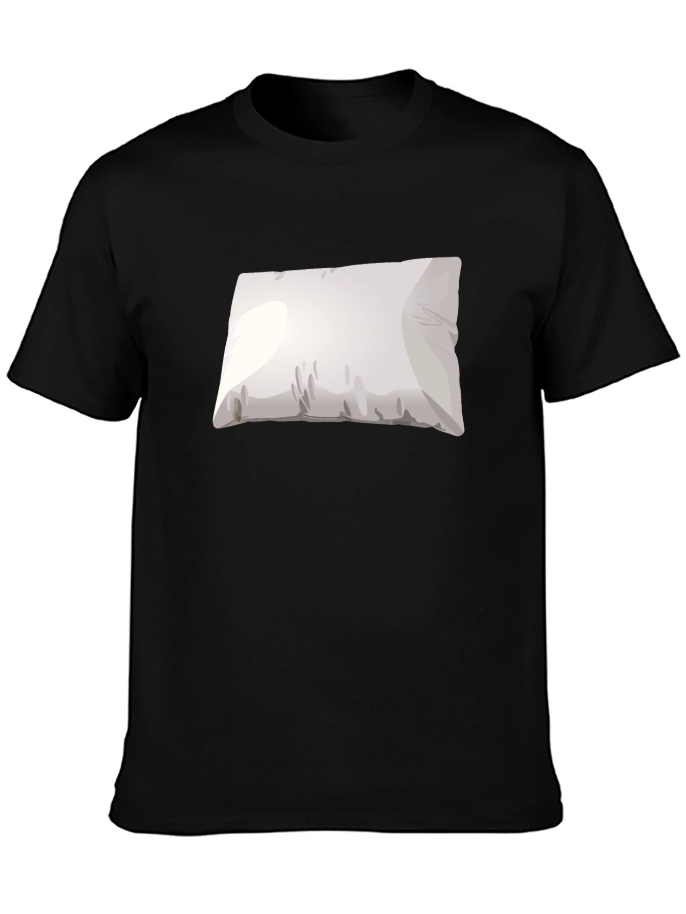 Pillow Graphic Black T-Shirt - Comfortable Sleepwear Tee