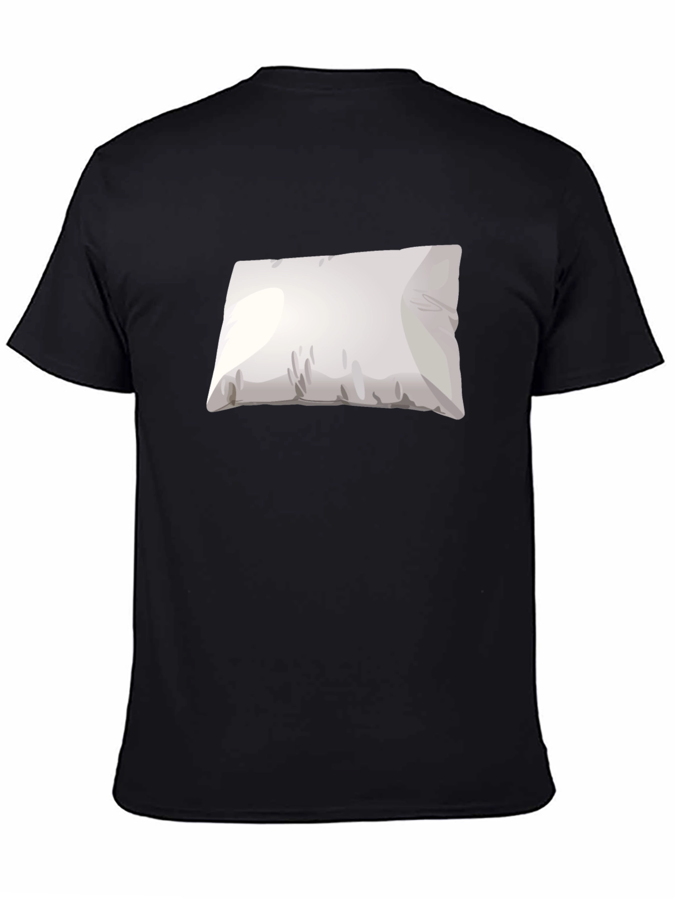 Pillow Graphic Black T-Shirt - Comfortable Sleepwear Tee