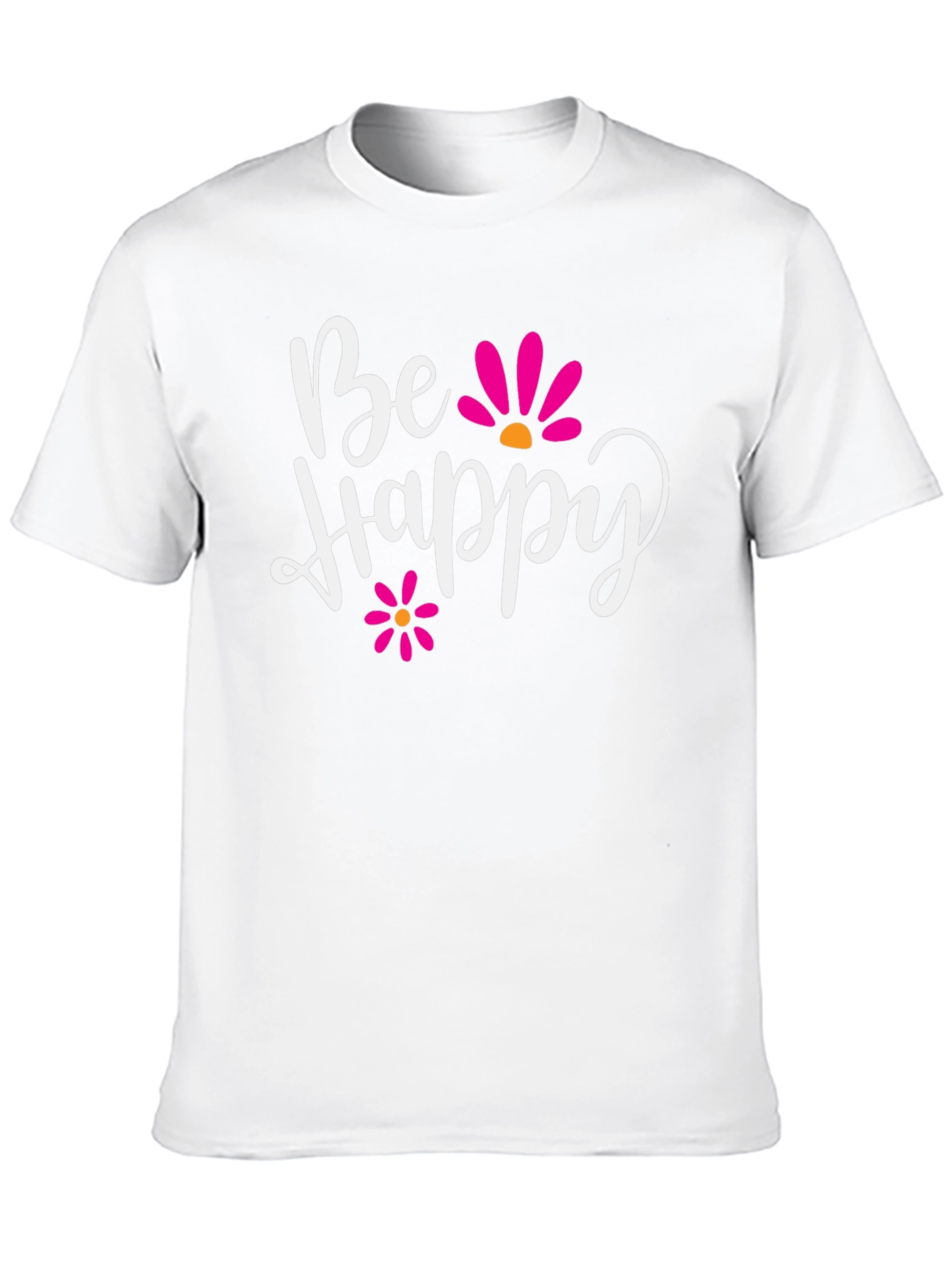 Be Happy Graphic Tee - Positive Vibes