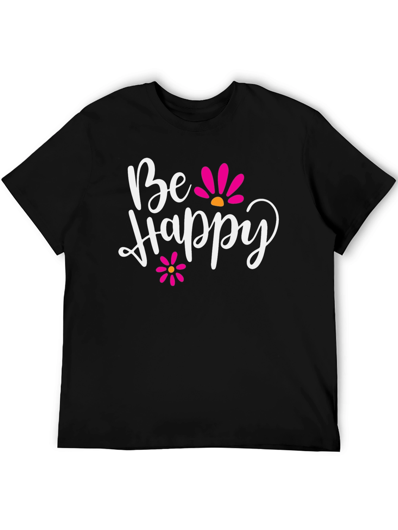 Be Happy Graphic Tee - Positive Vibes
