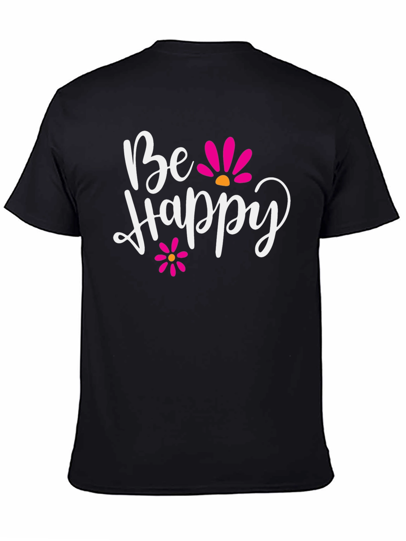 Be Happy Graphic Tee - Positive Vibes