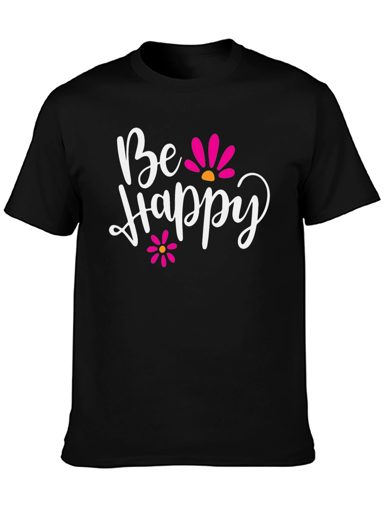 Be Happy Graphic Tee - Positive Vibes