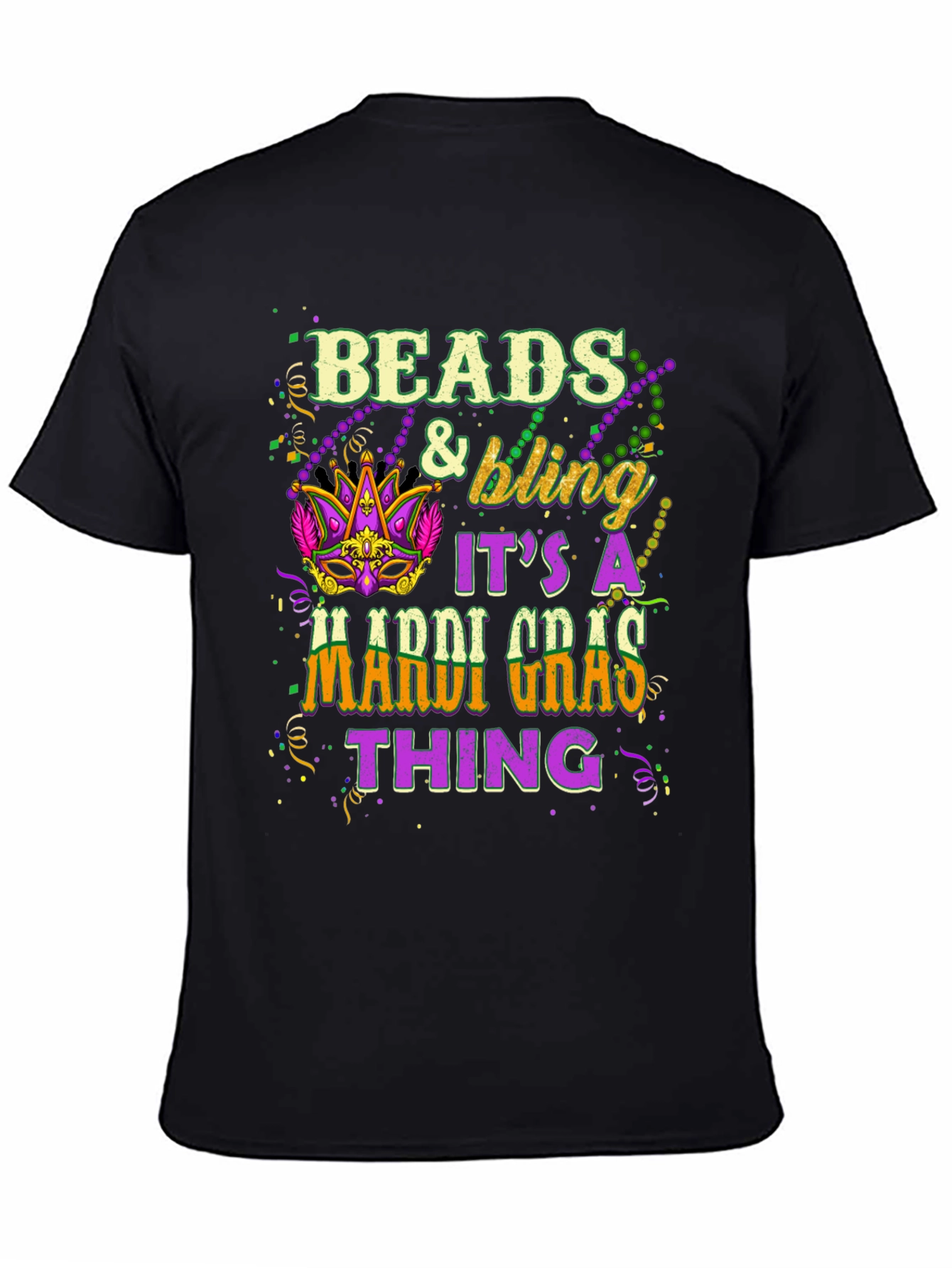 Beads & Bling Mardi Gras T-Shirt