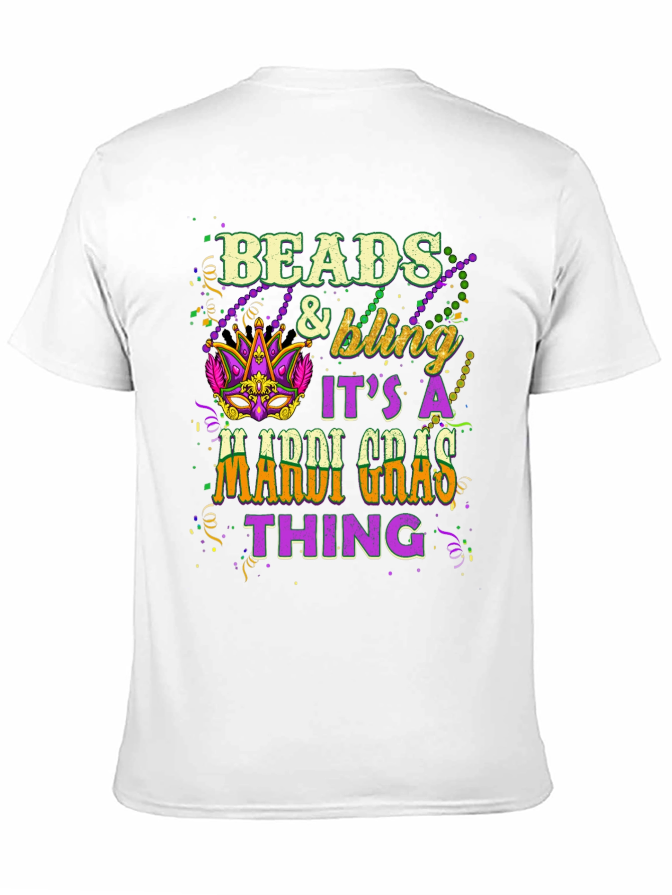 Beads & Bling Mardi Gras T-Shirt
