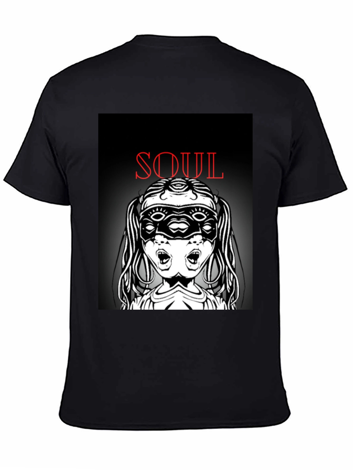 Soul Graphic T-Shirt - Black Unique Design