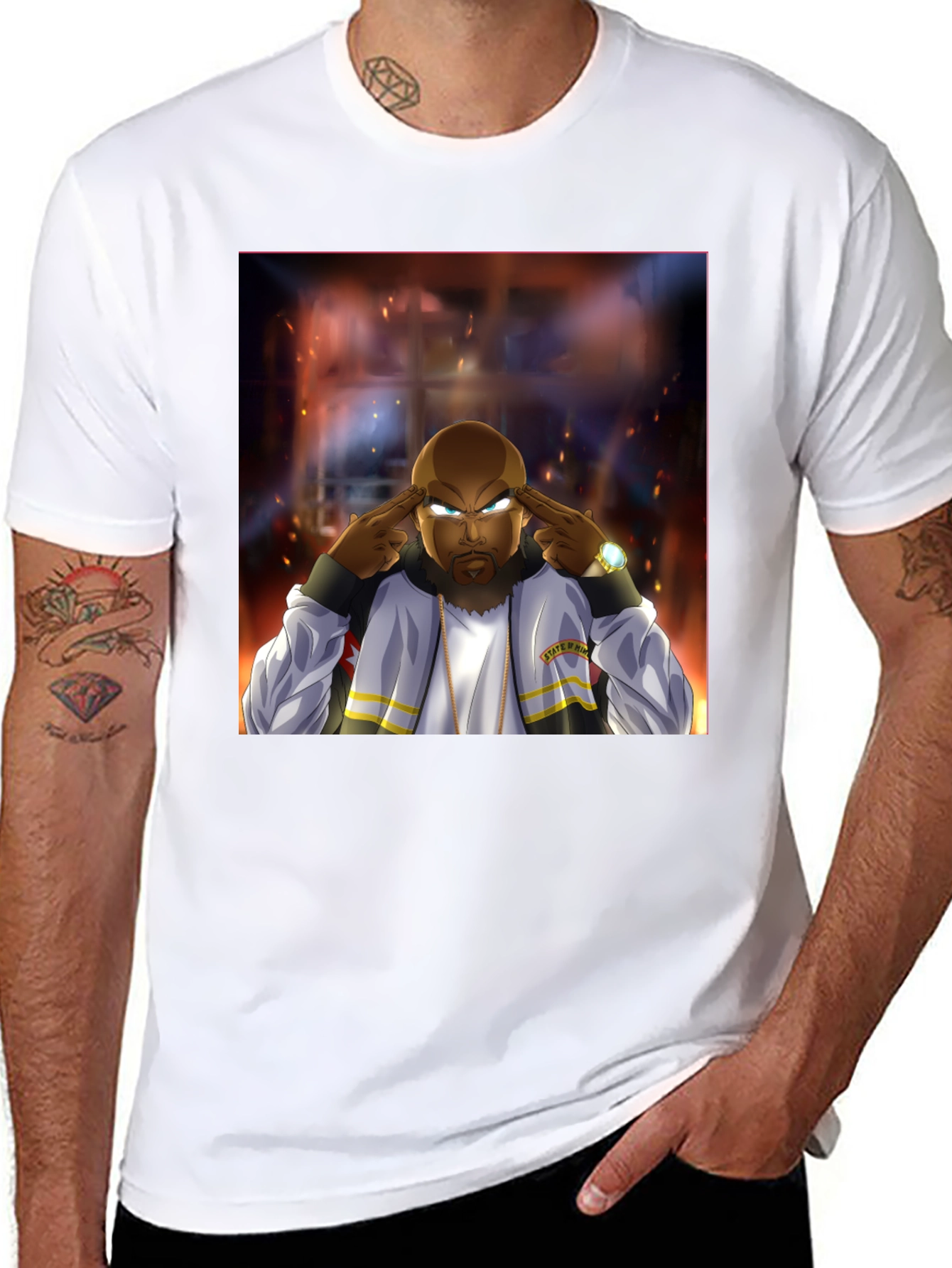 Animated Cool Black T-Shirt