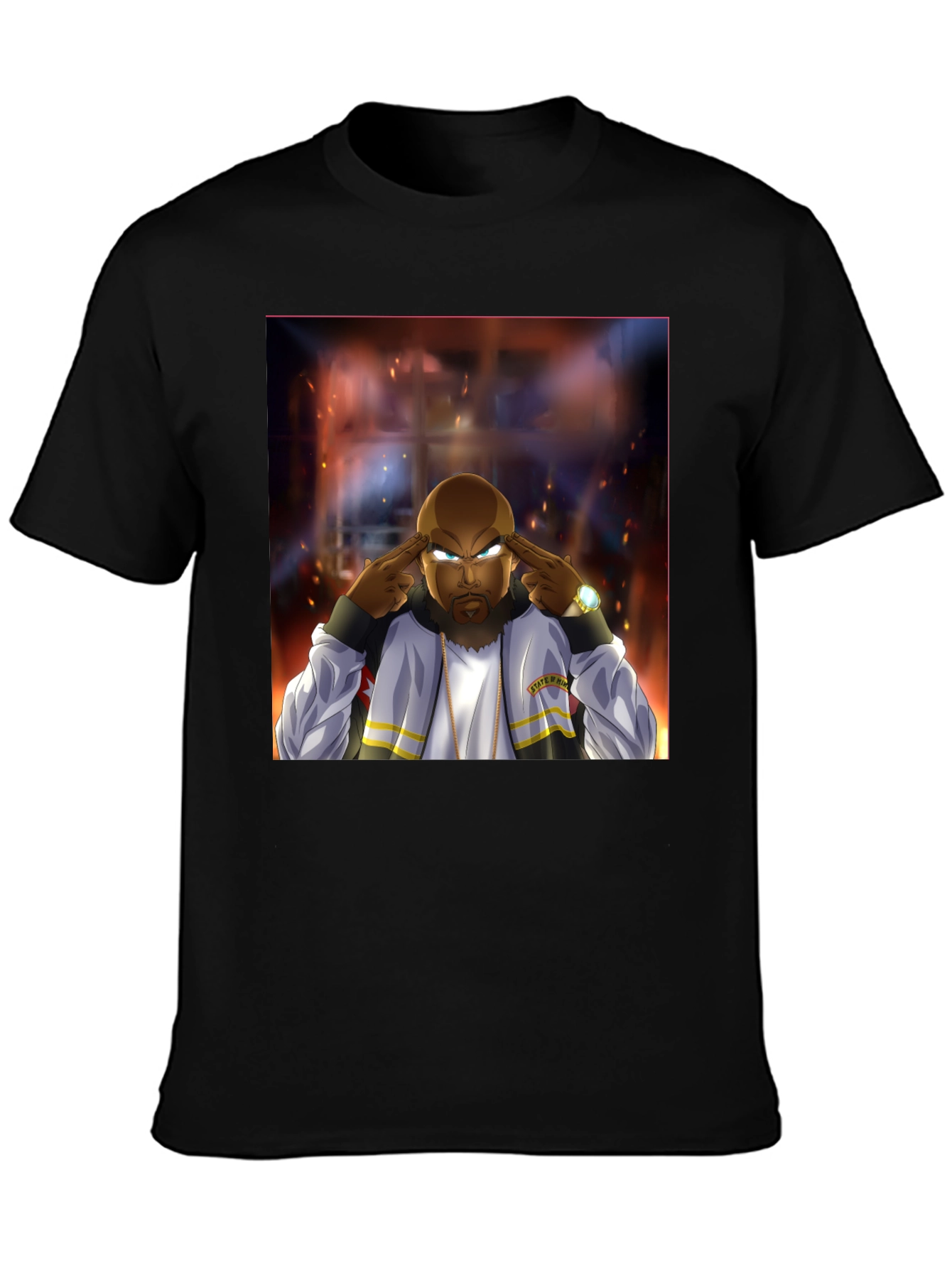 Animated Cool Black T-Shirt