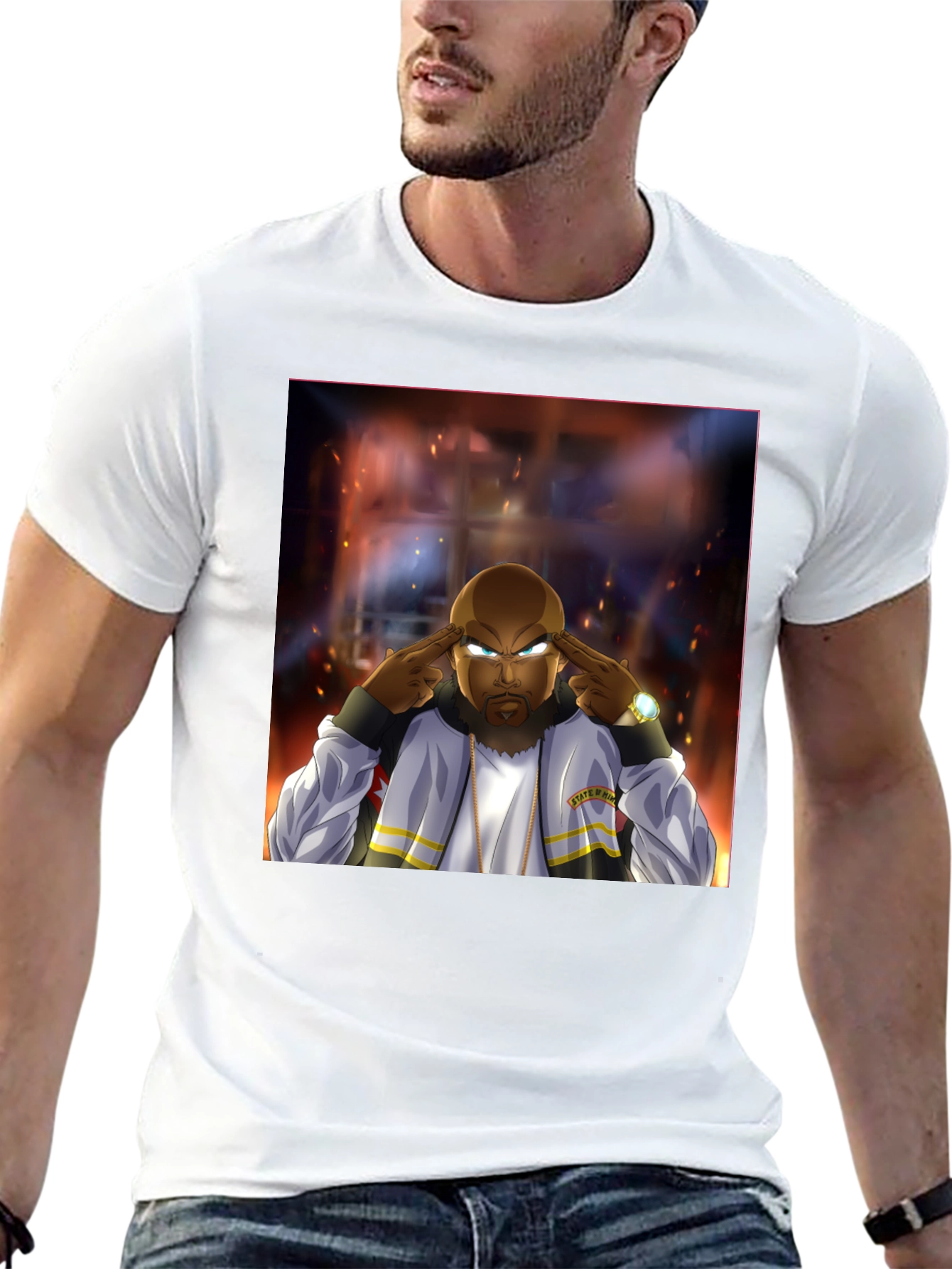 Animated Cool Black T-Shirt