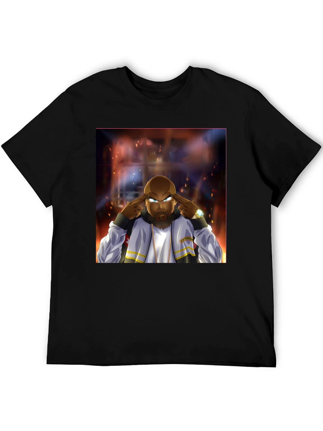 Animated Cool Black T-Shirt