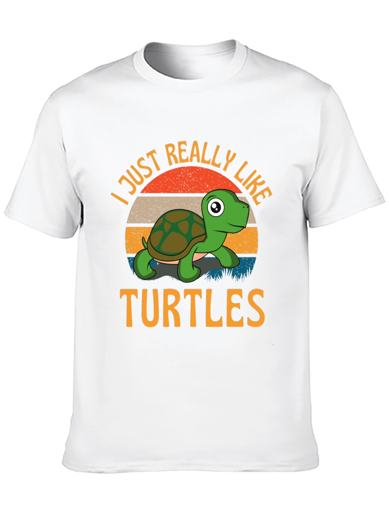 I Just Really Like Turtles Graphic T-Shirt