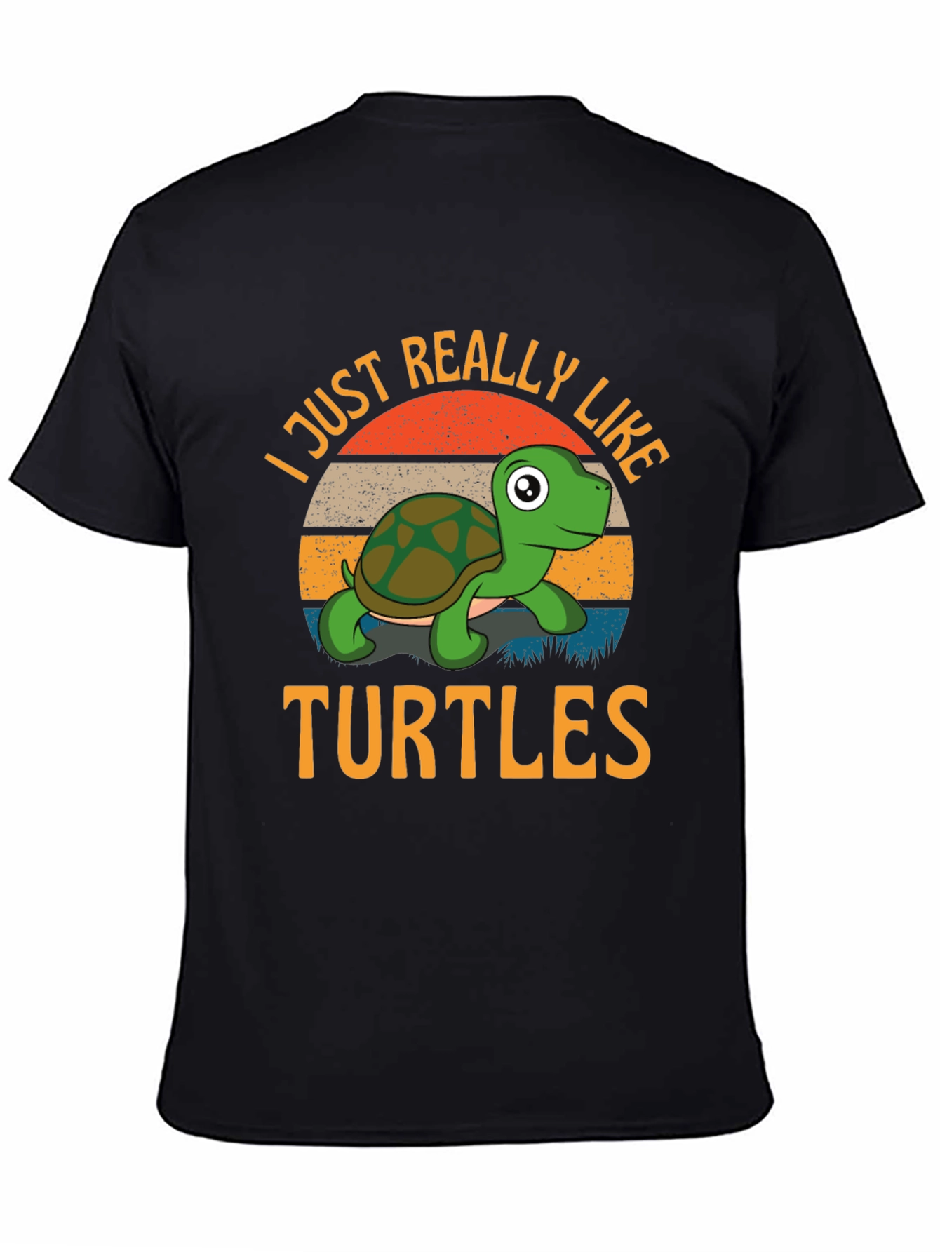 I Just Really Like Turtles Graphic T-Shirt