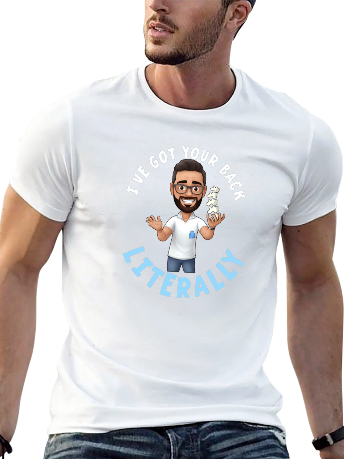 Chiropractor Ive Got Your Back Literally Black T-Shirt