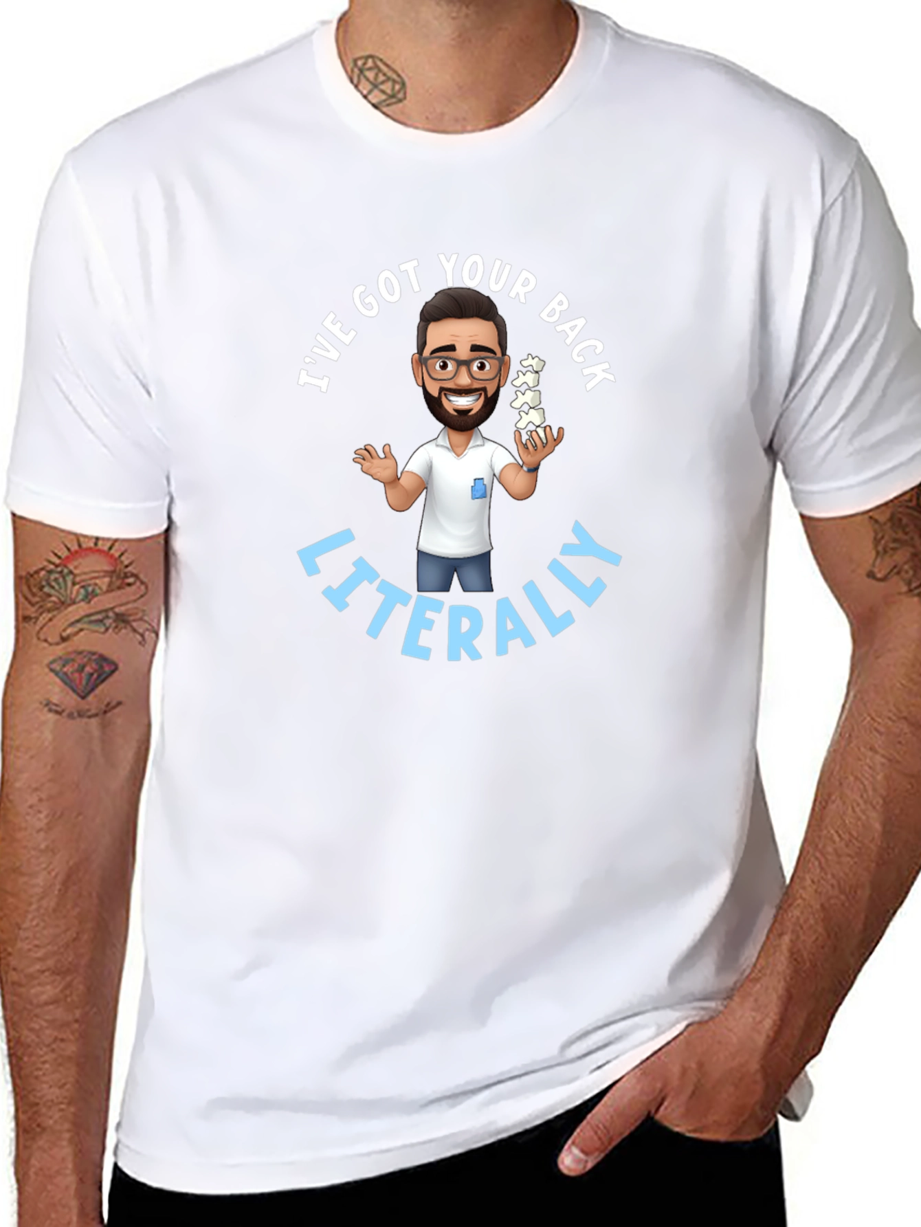 Chiropractor Ive Got Your Back Literally Black T-Shirt
