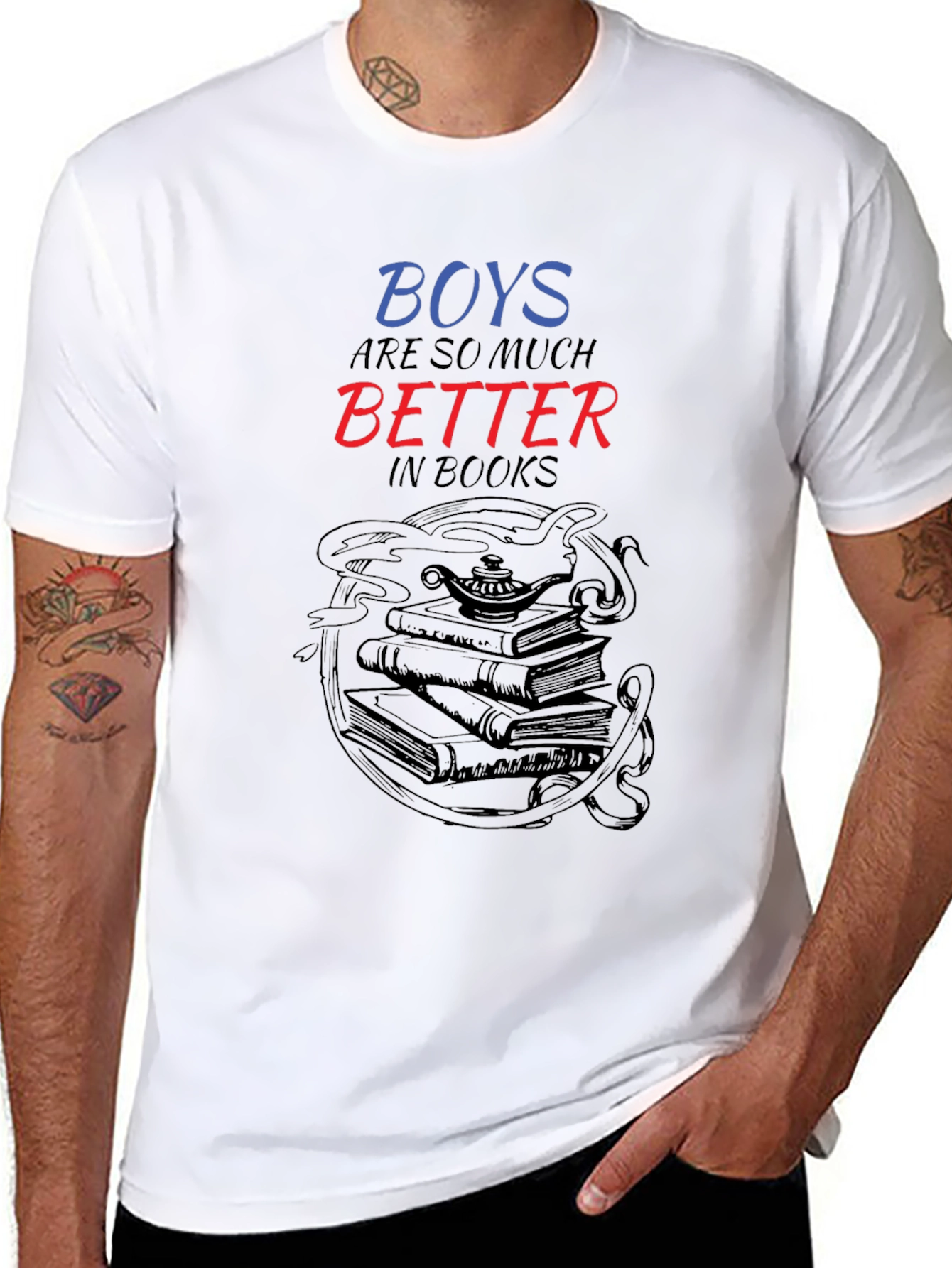 Boys are So Much Better in Books Graphic Tee