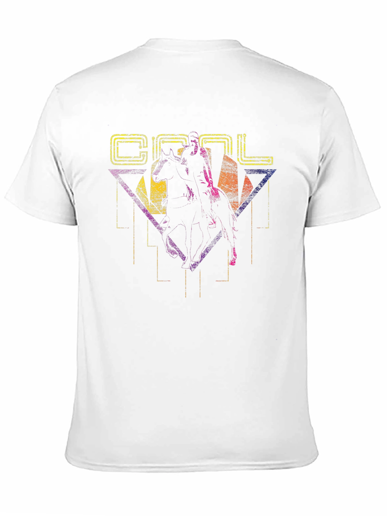 Retro Cool Horse Rider Graphic Tee