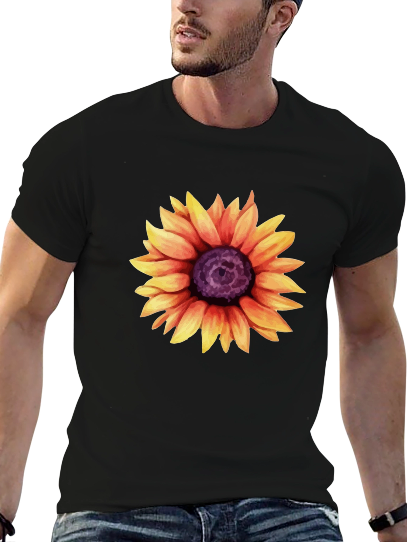 Sunflower Graphic T-Shirt - Casual Style