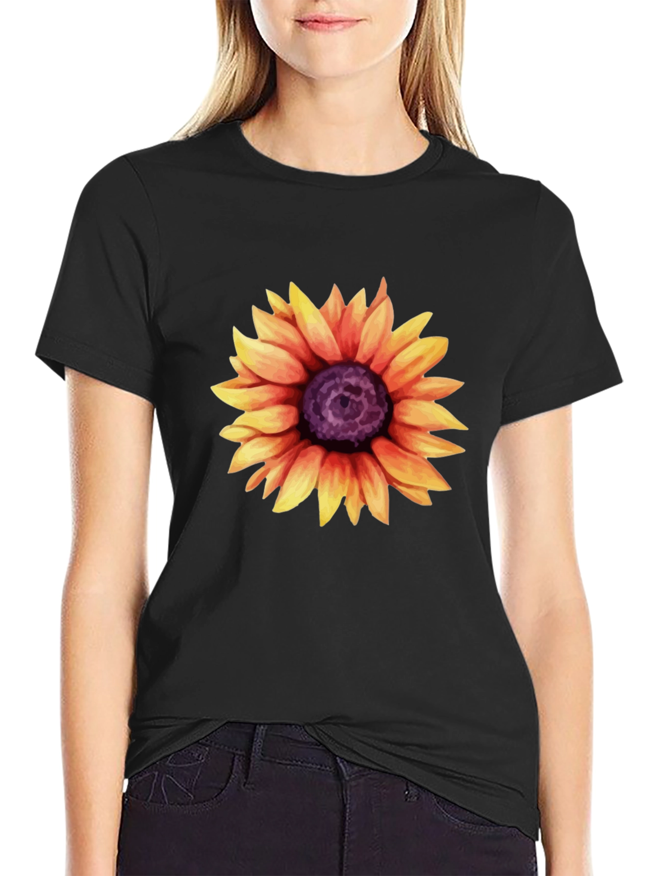 Sunflower Graphic T-Shirt - Casual Style