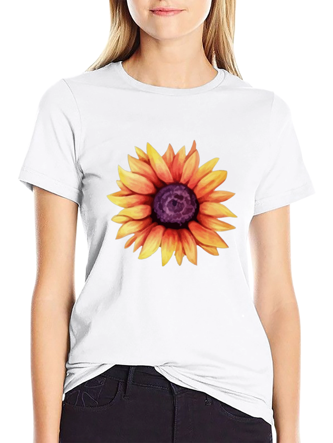Sunflower Graphic T-Shirt - Casual Style