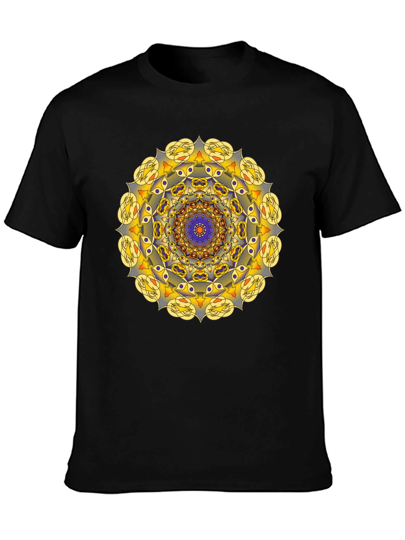Mandala Graphic Black Tee