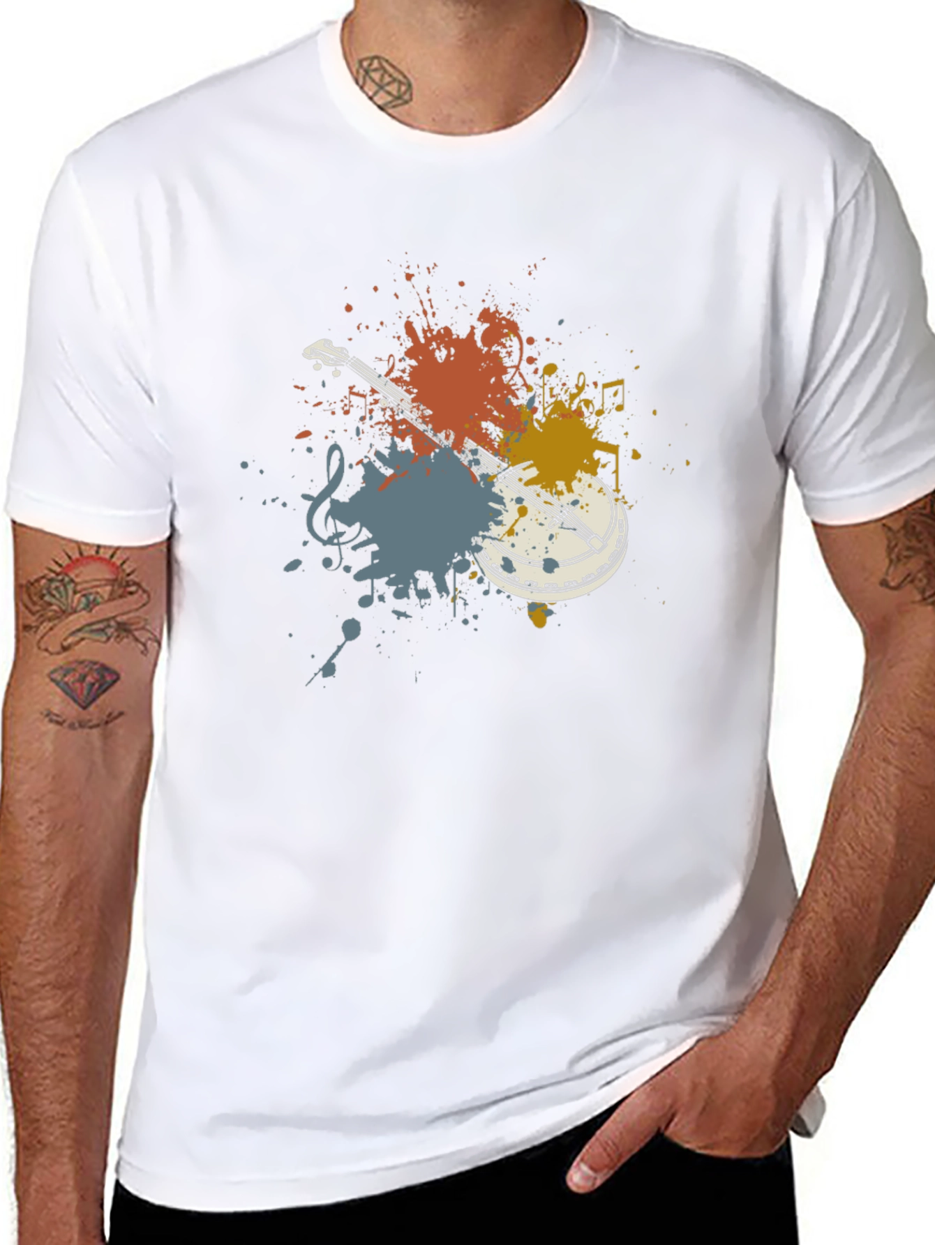 Banjo Paint Splatter T-Shirt