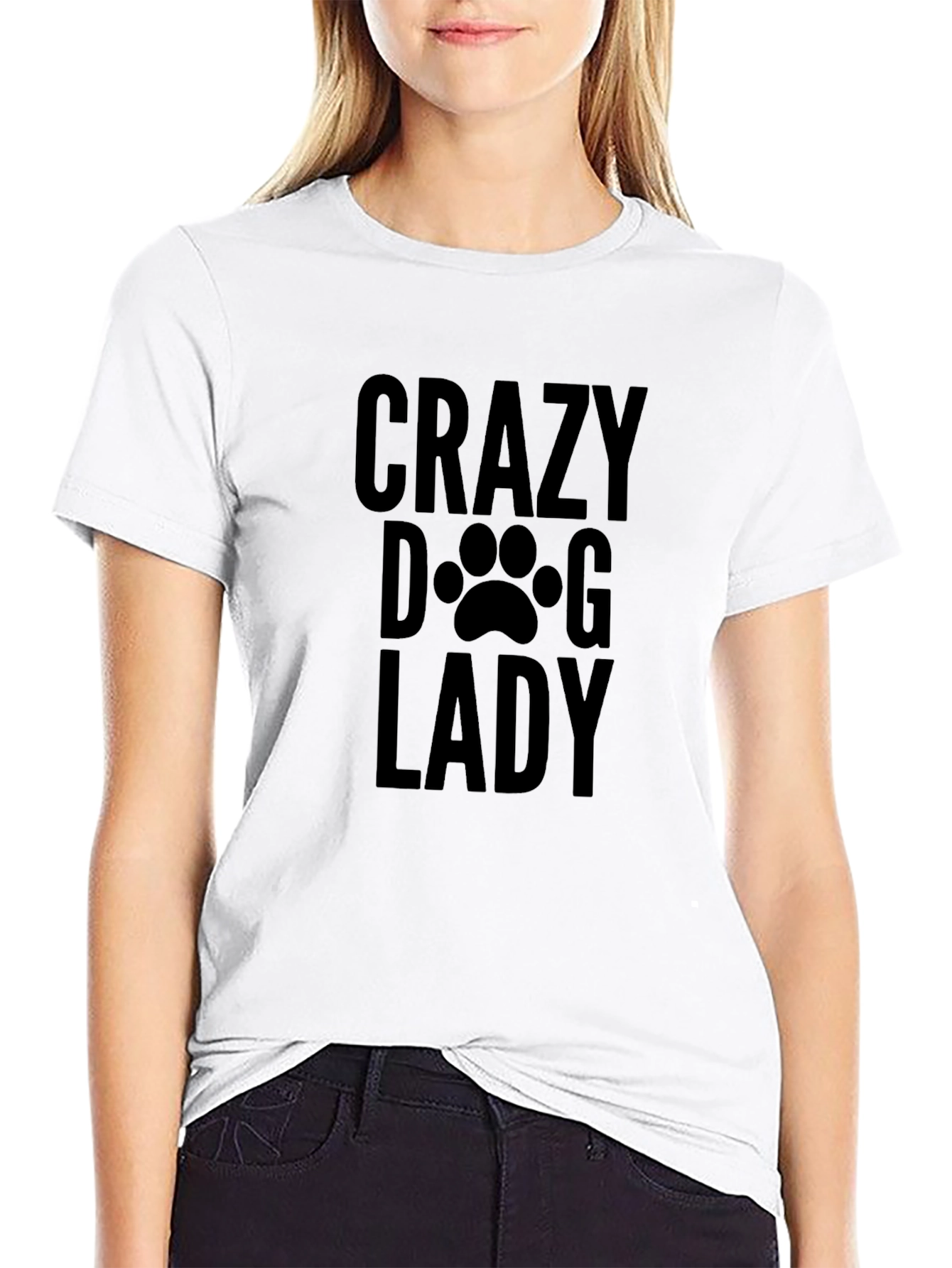Crazy Dog Lady T-Shirt - Unisex Crew Neck