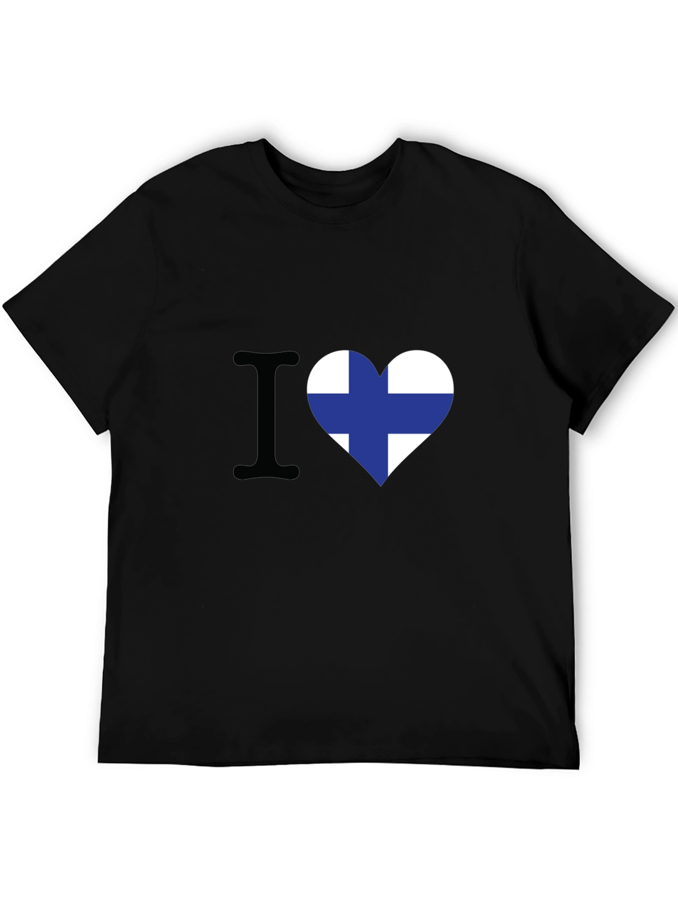 I Love Finland T-Shirt - Finnish Flag Heart Tee