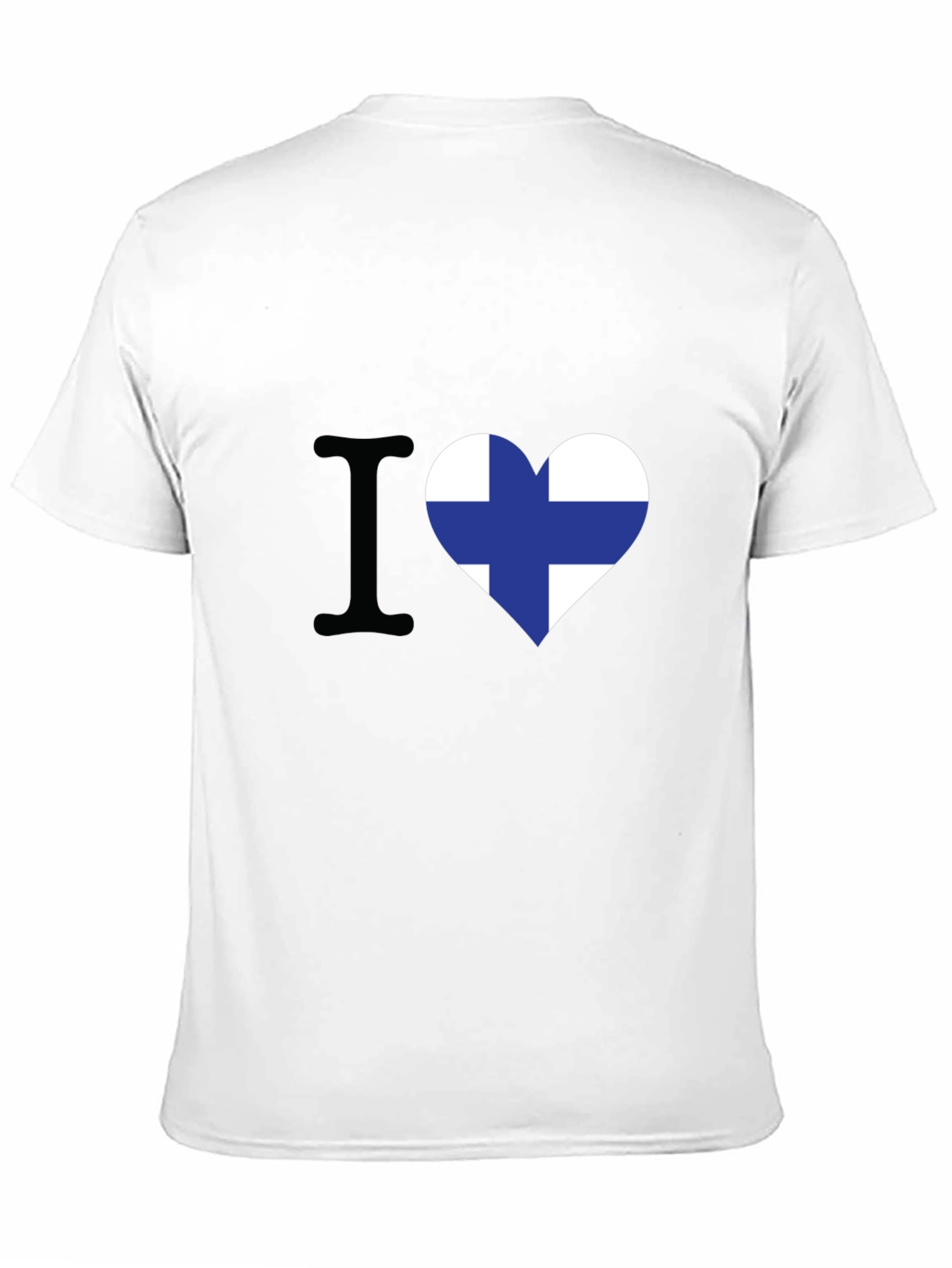 I Love Finland T-Shirt - Finnish Flag Heart Tee