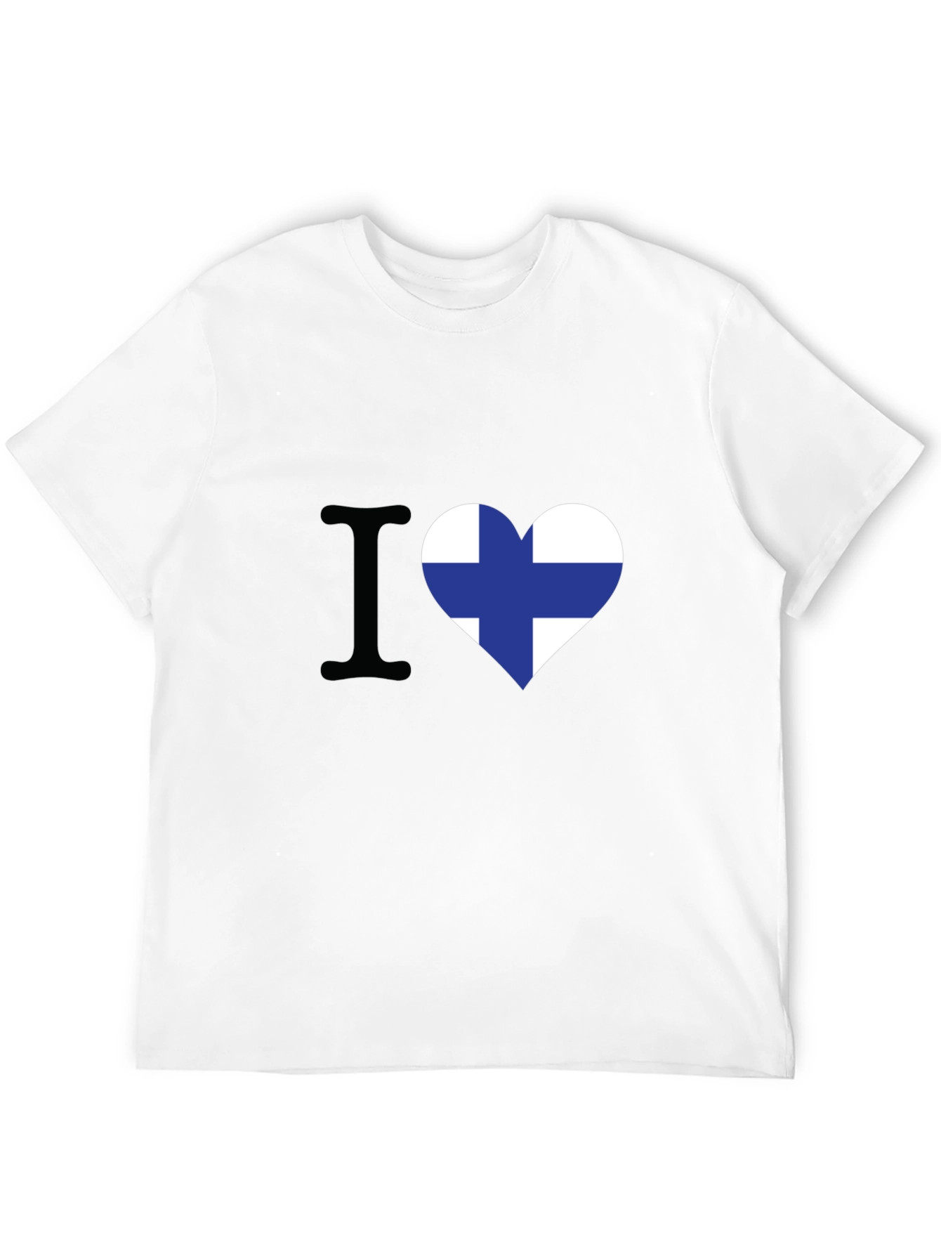 I Love Finland T-Shirt - Finnish Flag Heart Tee