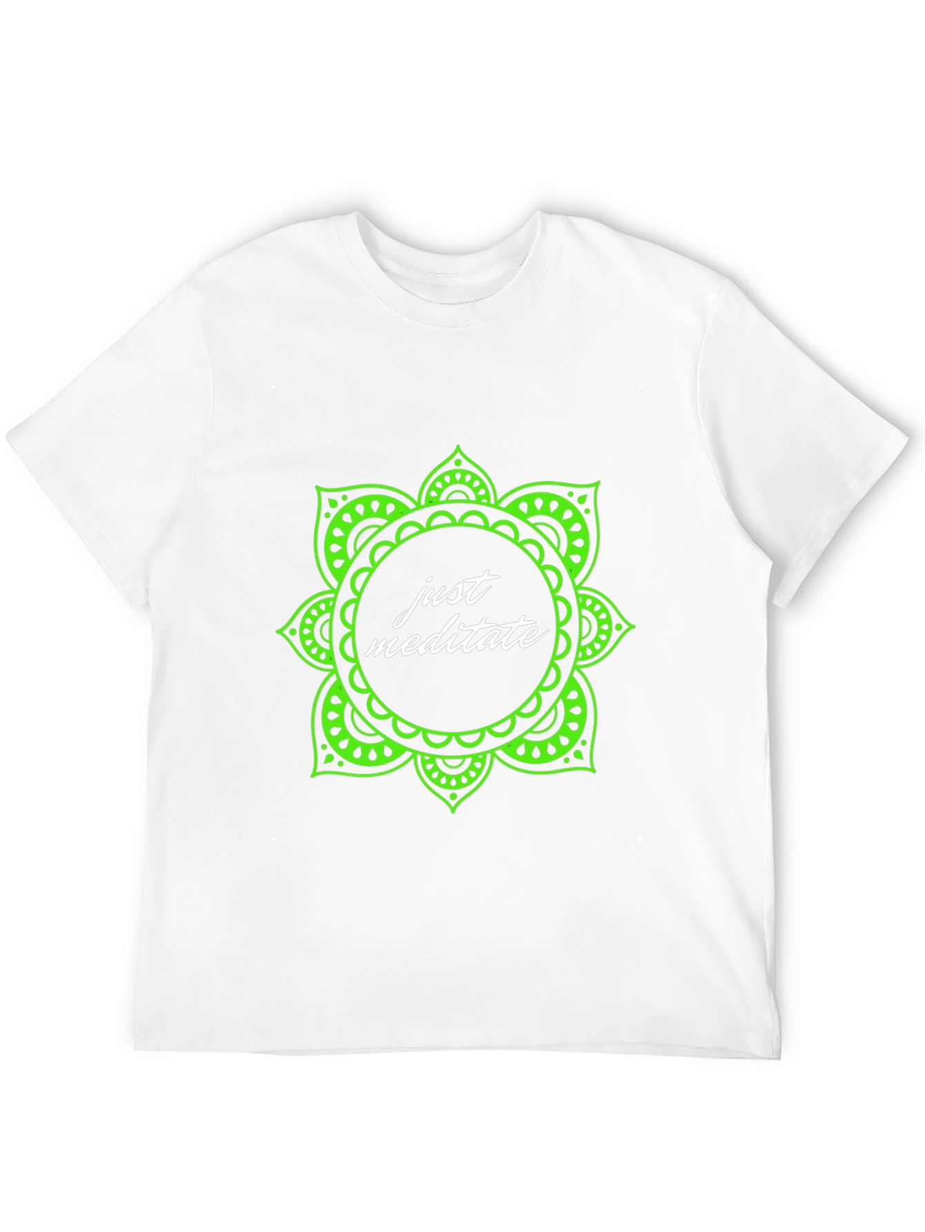 Just Meditate Black Graphic Tee