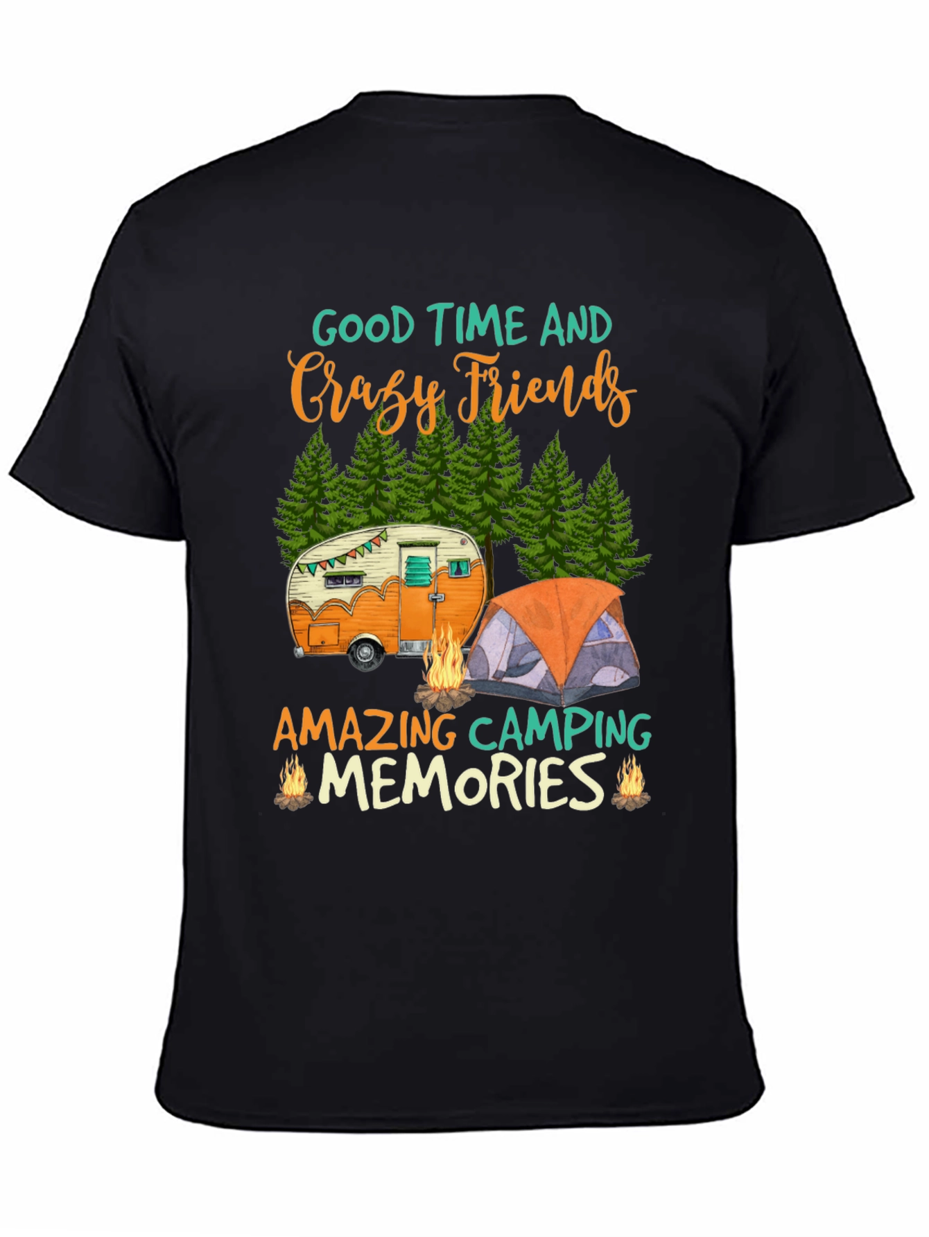 Camping Friends Graphic Tee