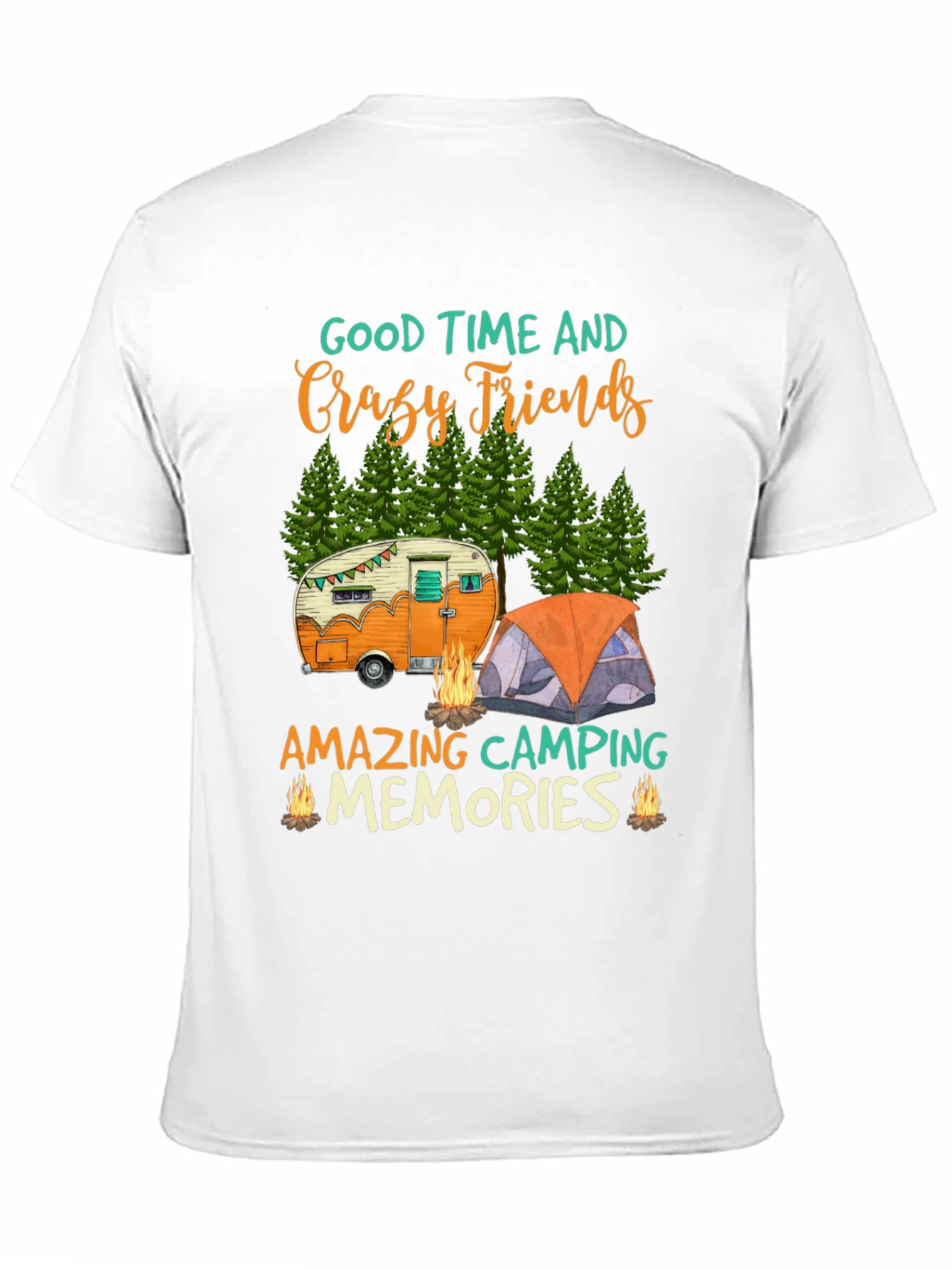 Camping Friends Graphic Tee