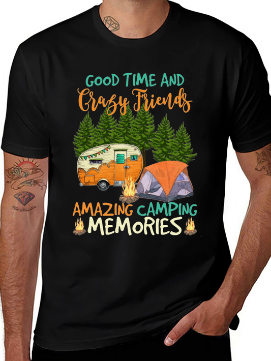 Camping Friends Graphic Tee