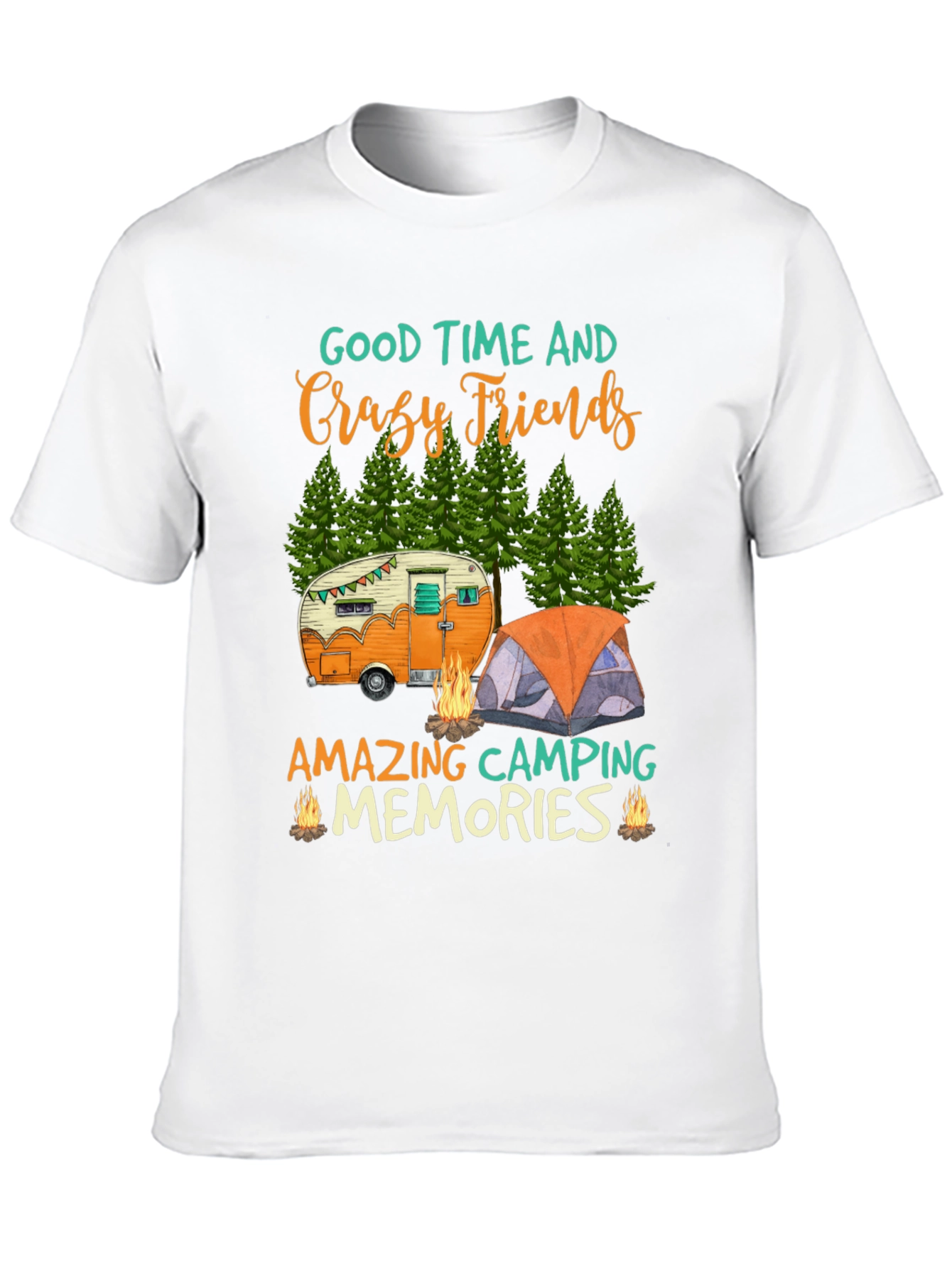 Camping Friends Graphic Tee
