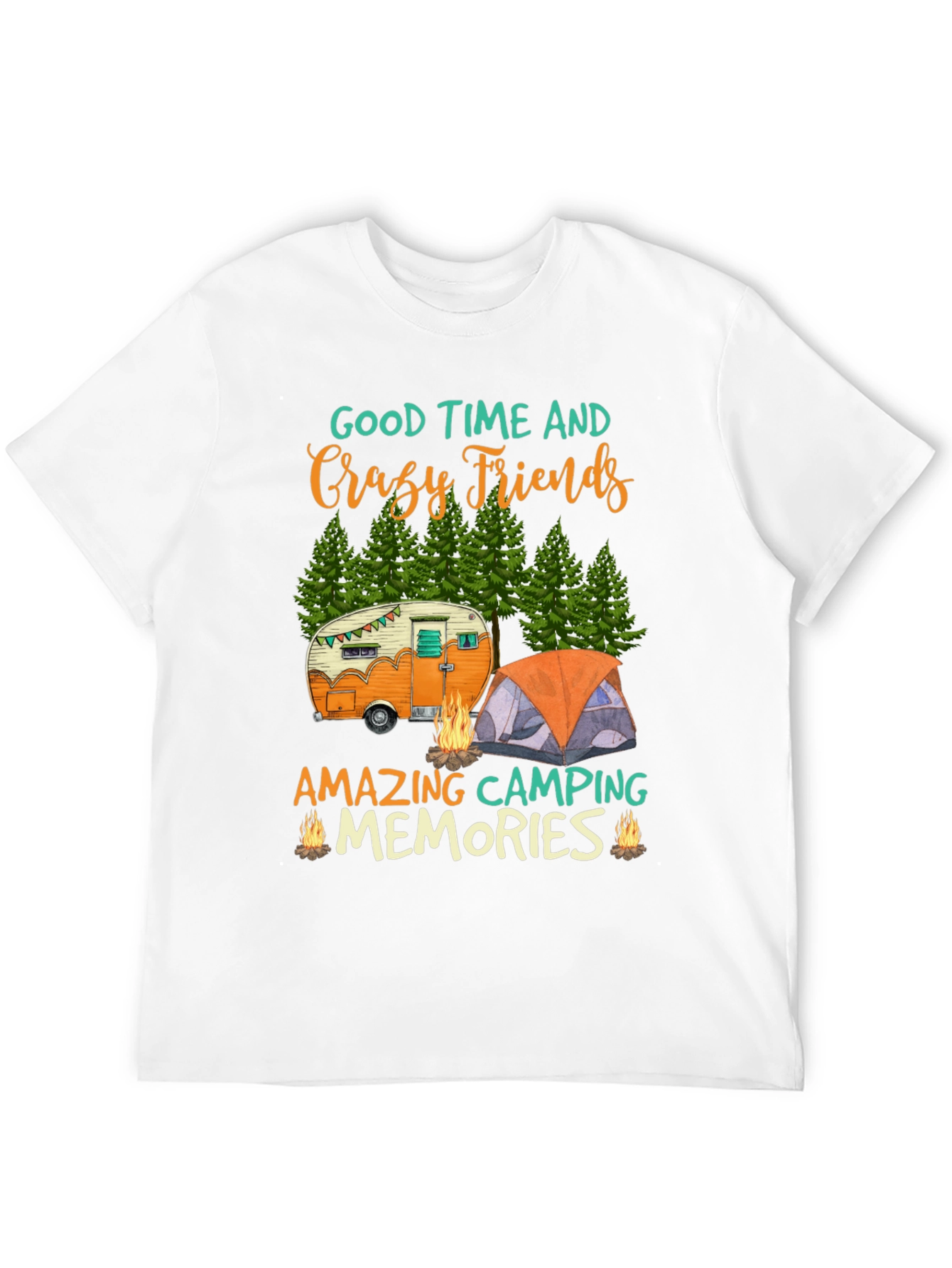 Camping Friends Graphic Tee