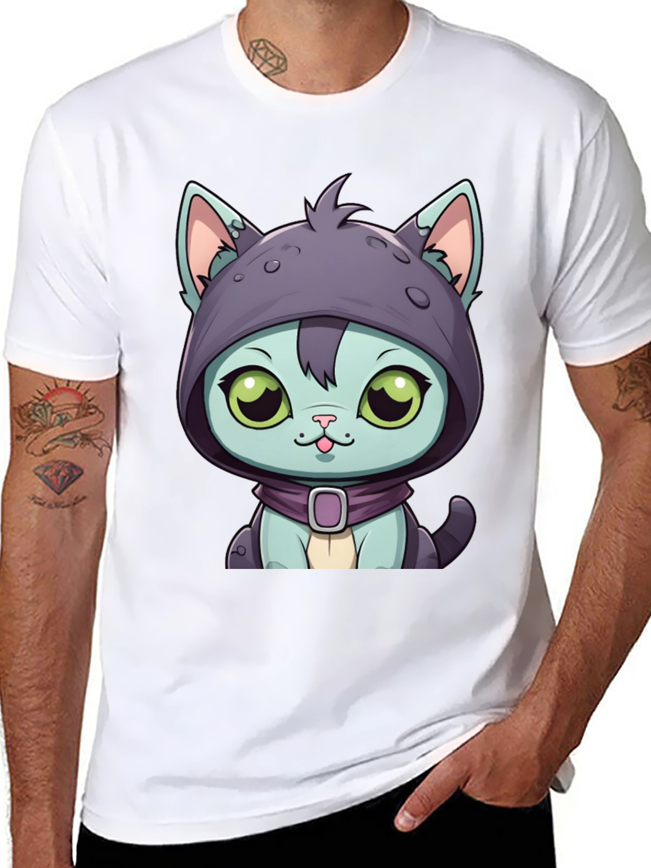 Cartoon Cat T-Shirt