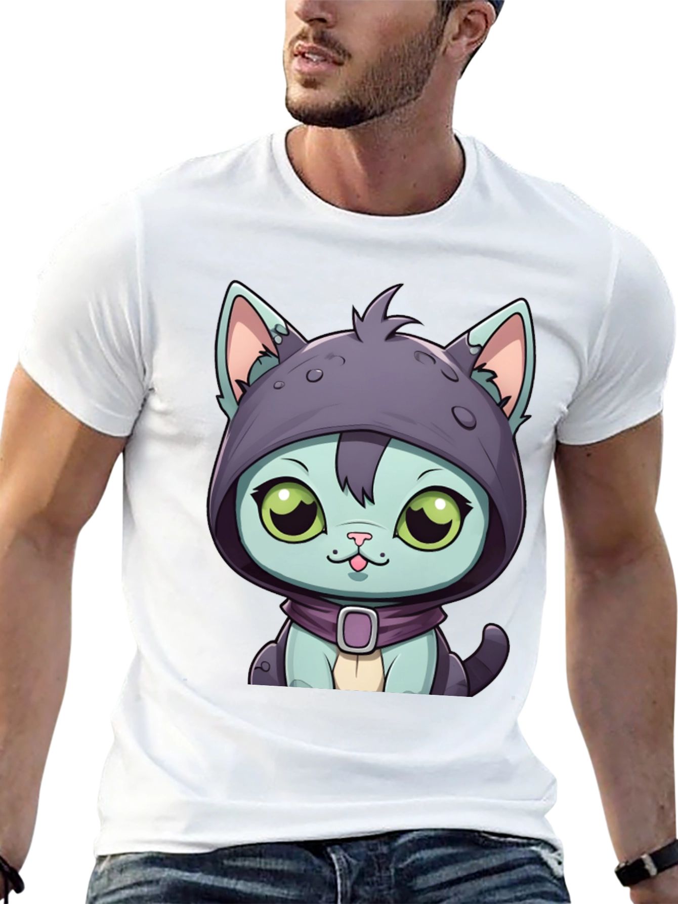 Cartoon Cat T-Shirt