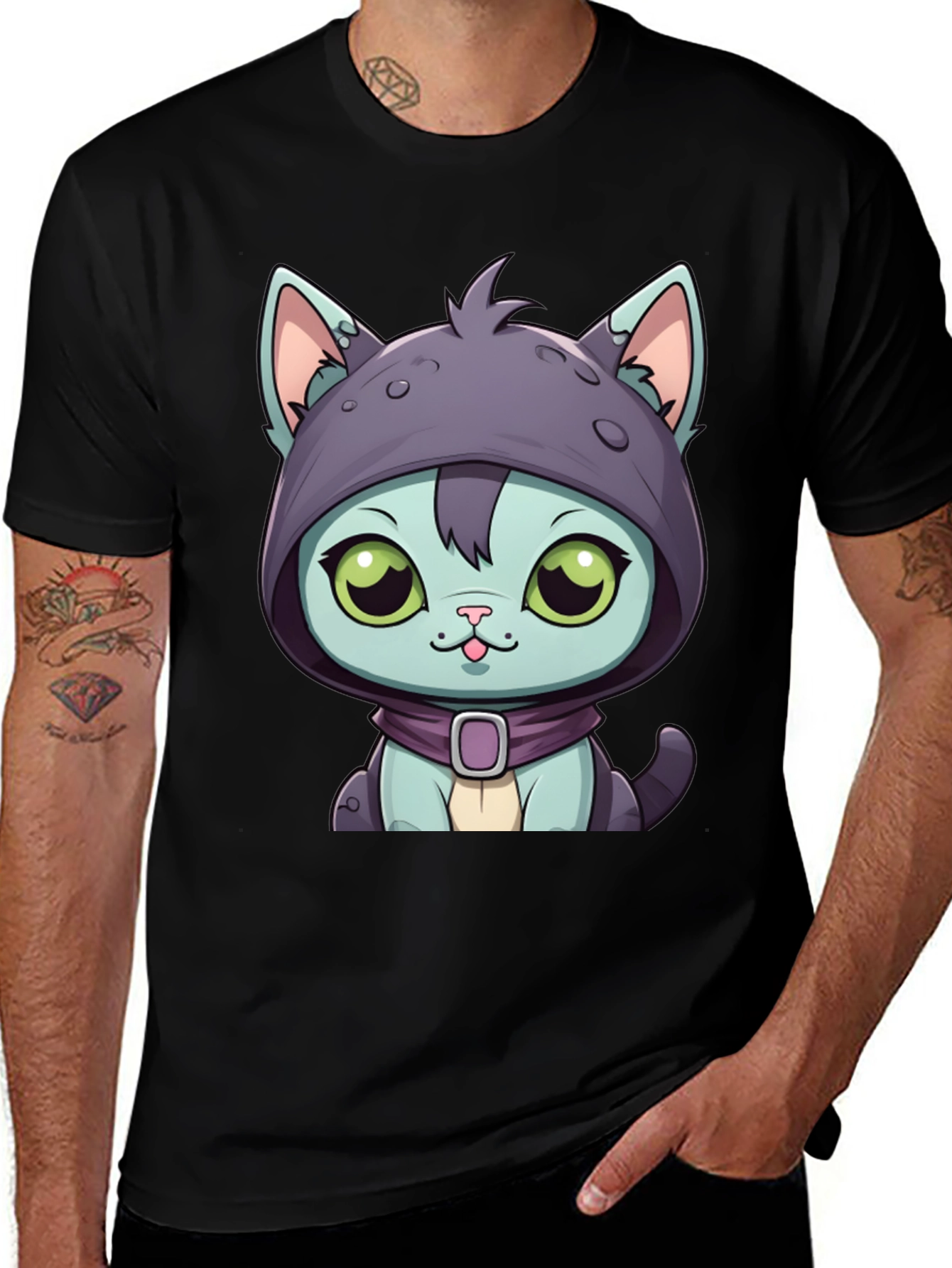 Cartoon Cat T-Shirt
